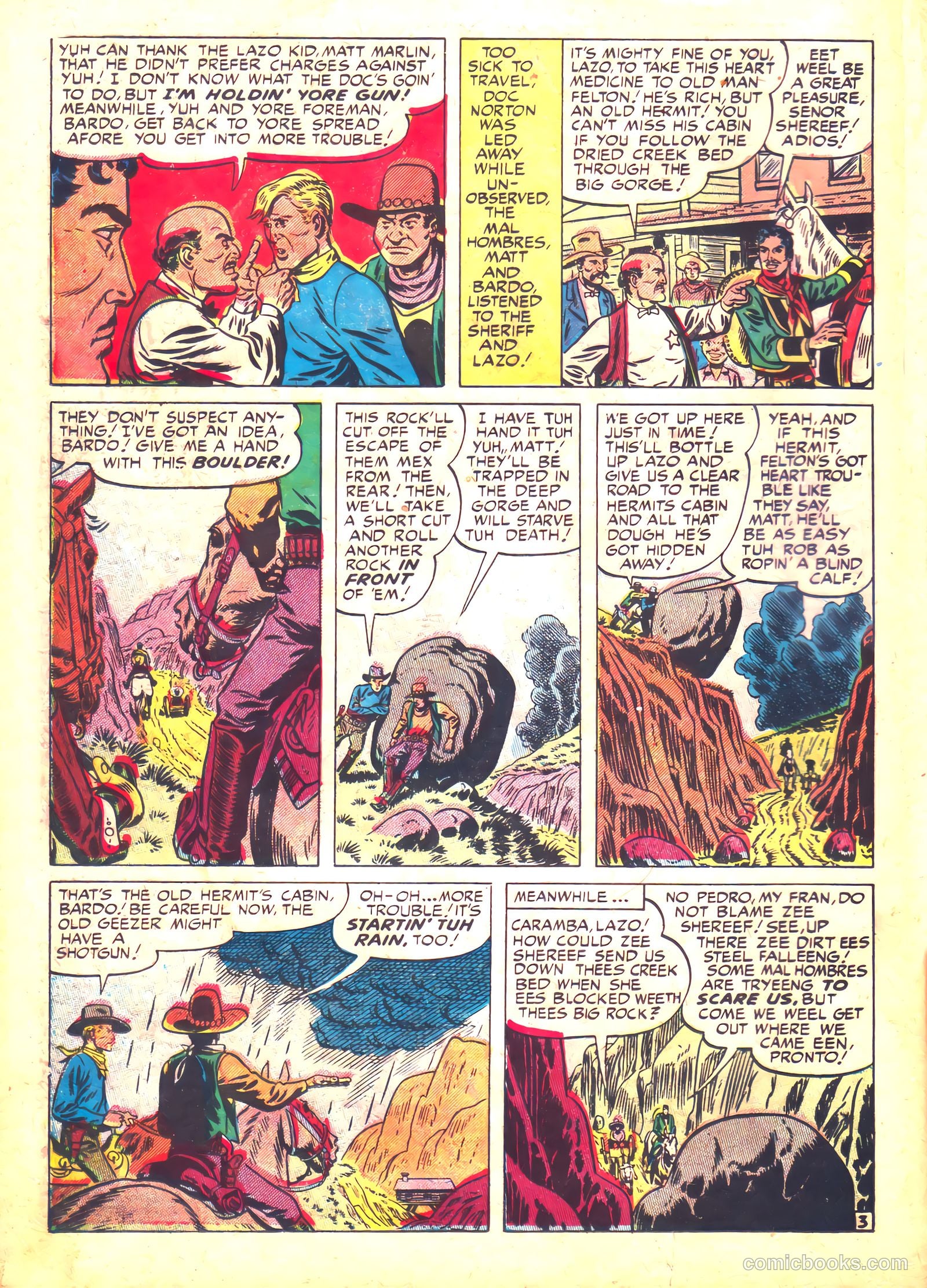 Prize Comics Western #87 (1950) — page 25 of 53
