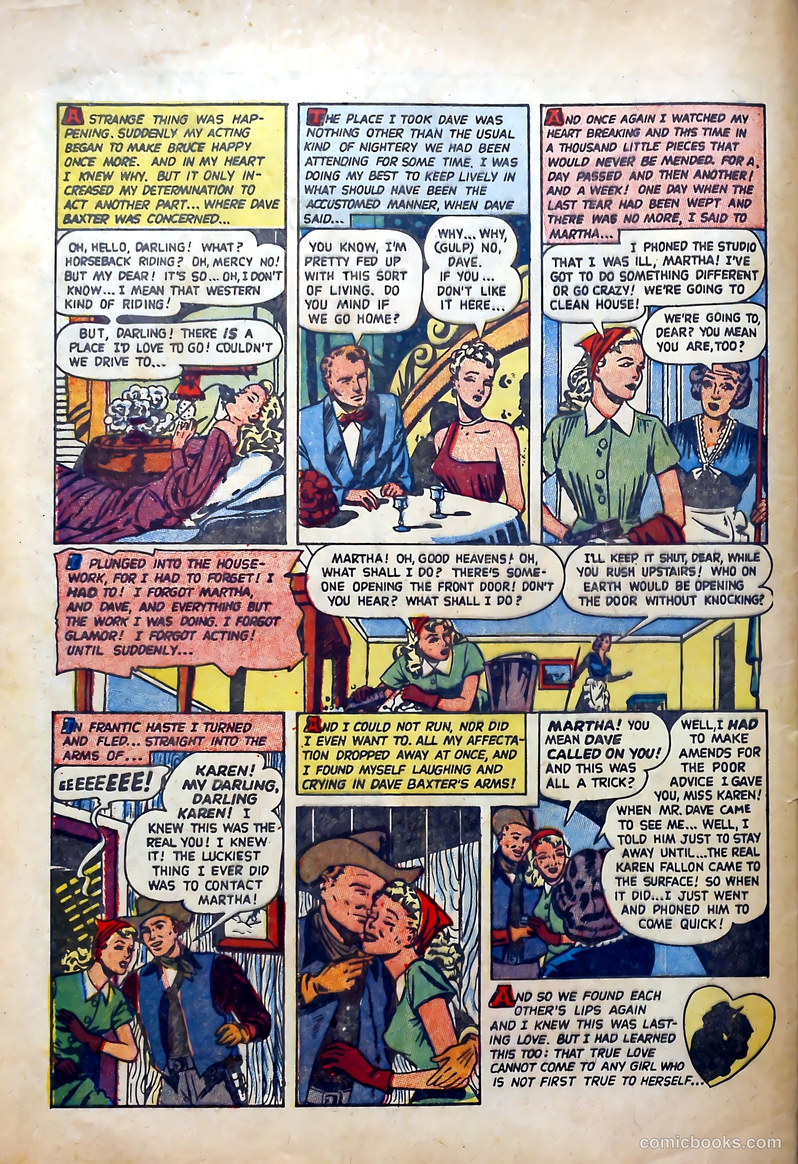 All True Romance #31 (1955) — page 34 of 36