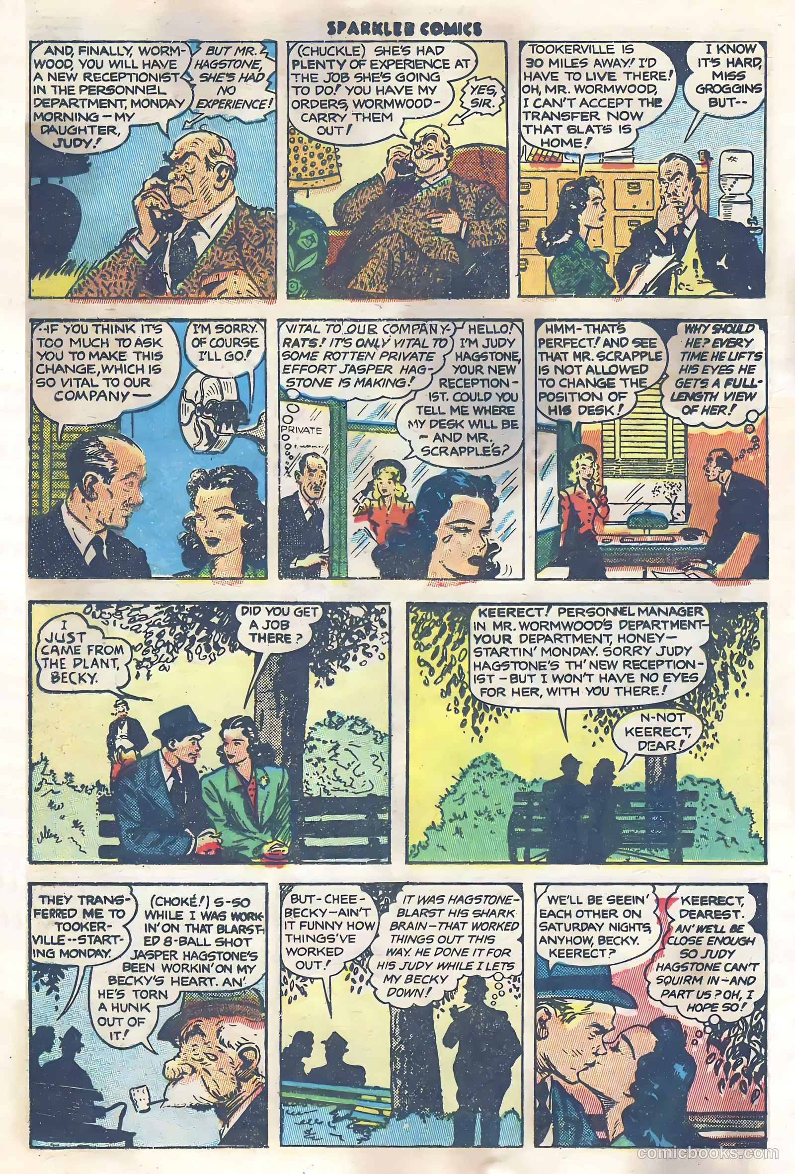 Sparkler Comics #68 (1947) — page 16 of 32