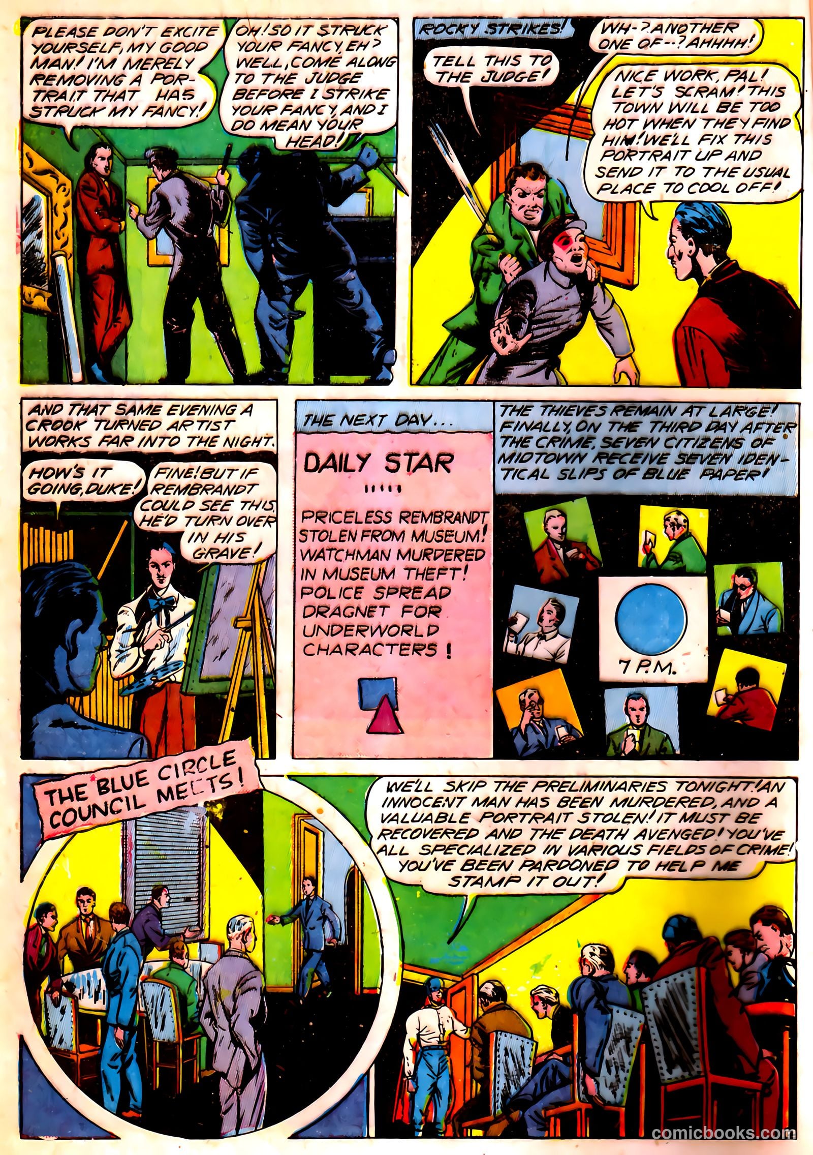 Blue Circle Comics #5 (1944) — page 4 of 52