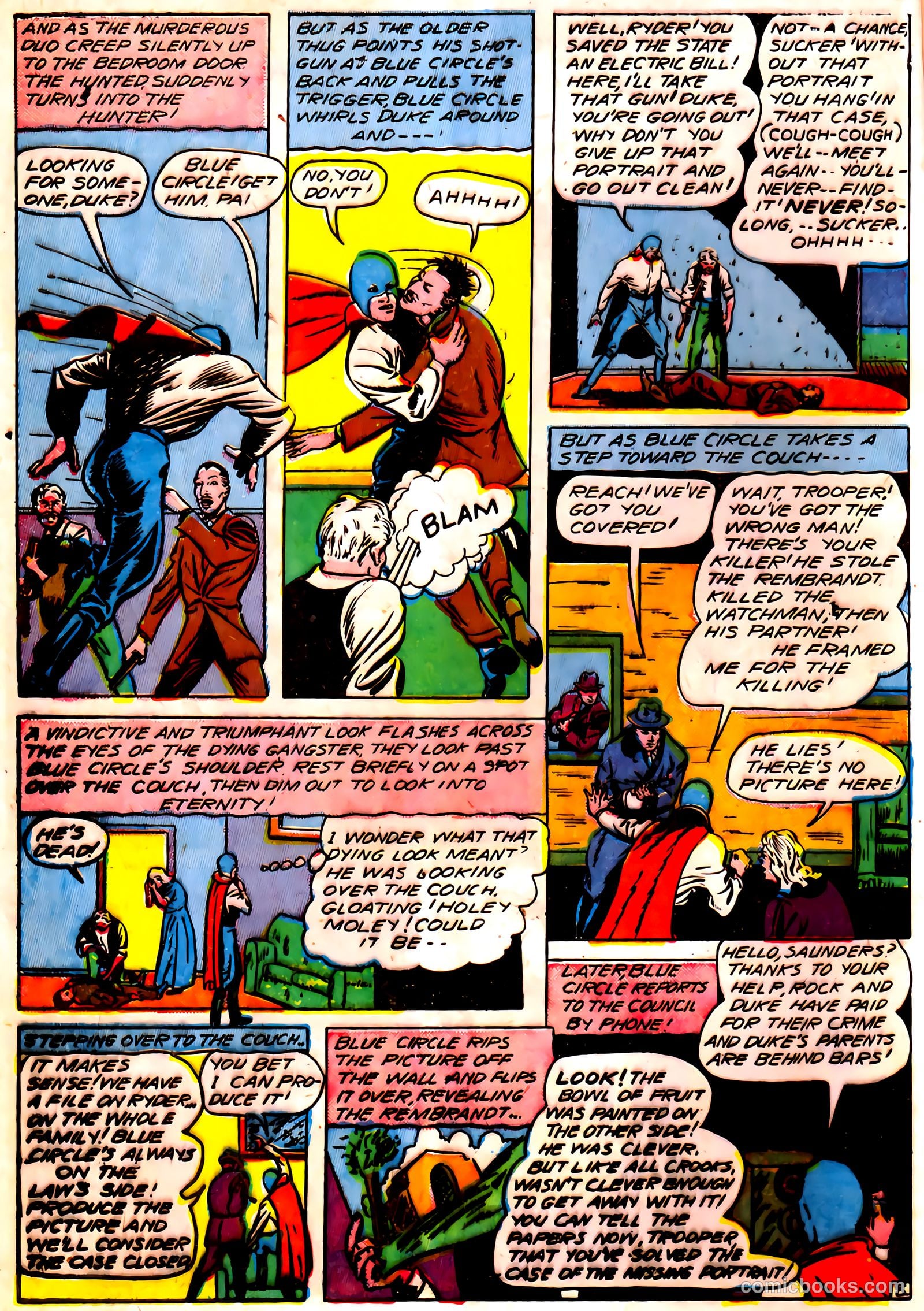 Blue Circle Comics #5 (1944) — page 10 of 52