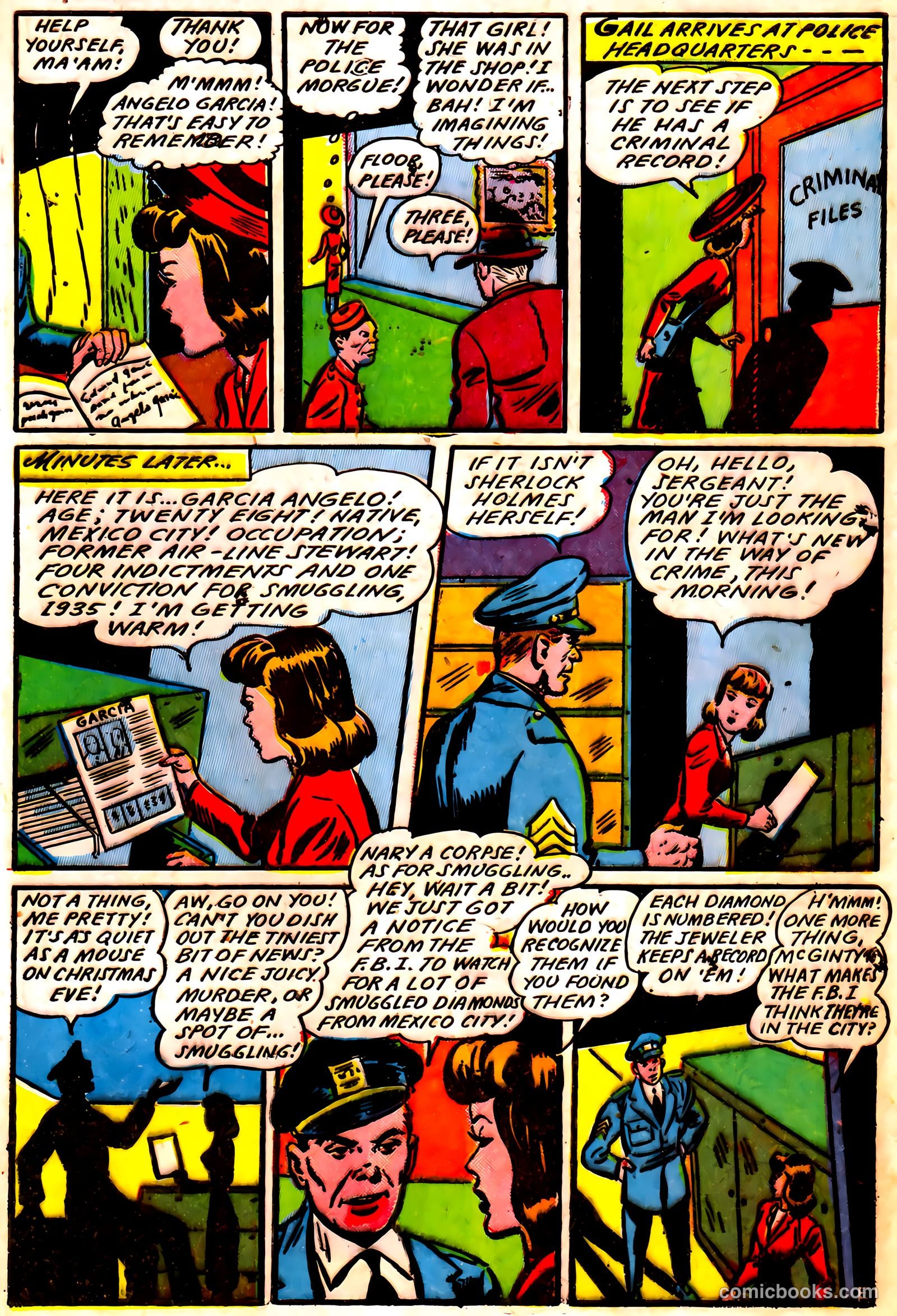 Blue Circle Comics #5 (1944) — page 13 of 52