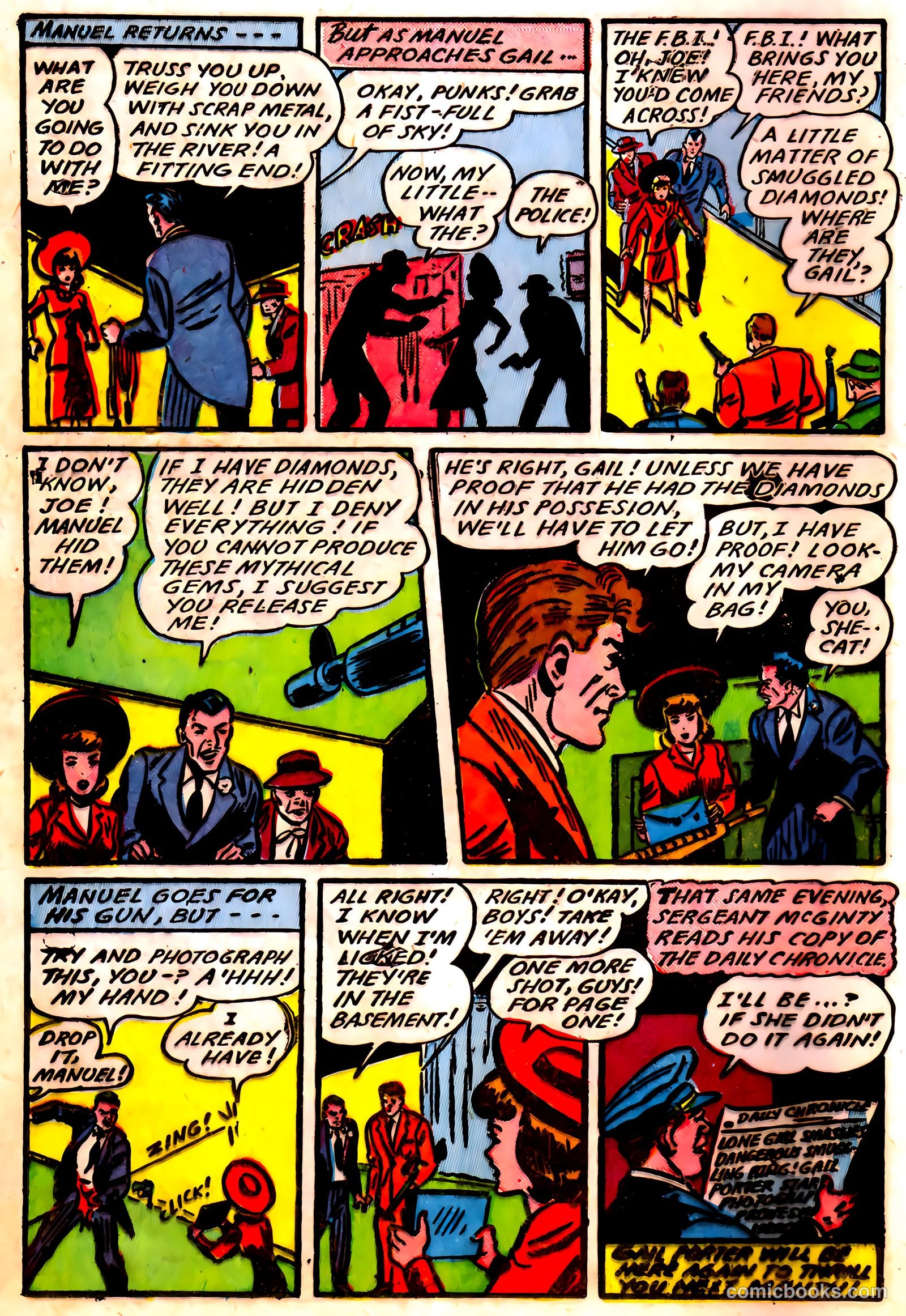 Blue Circle Comics #5 (1944) — page 16 of 52