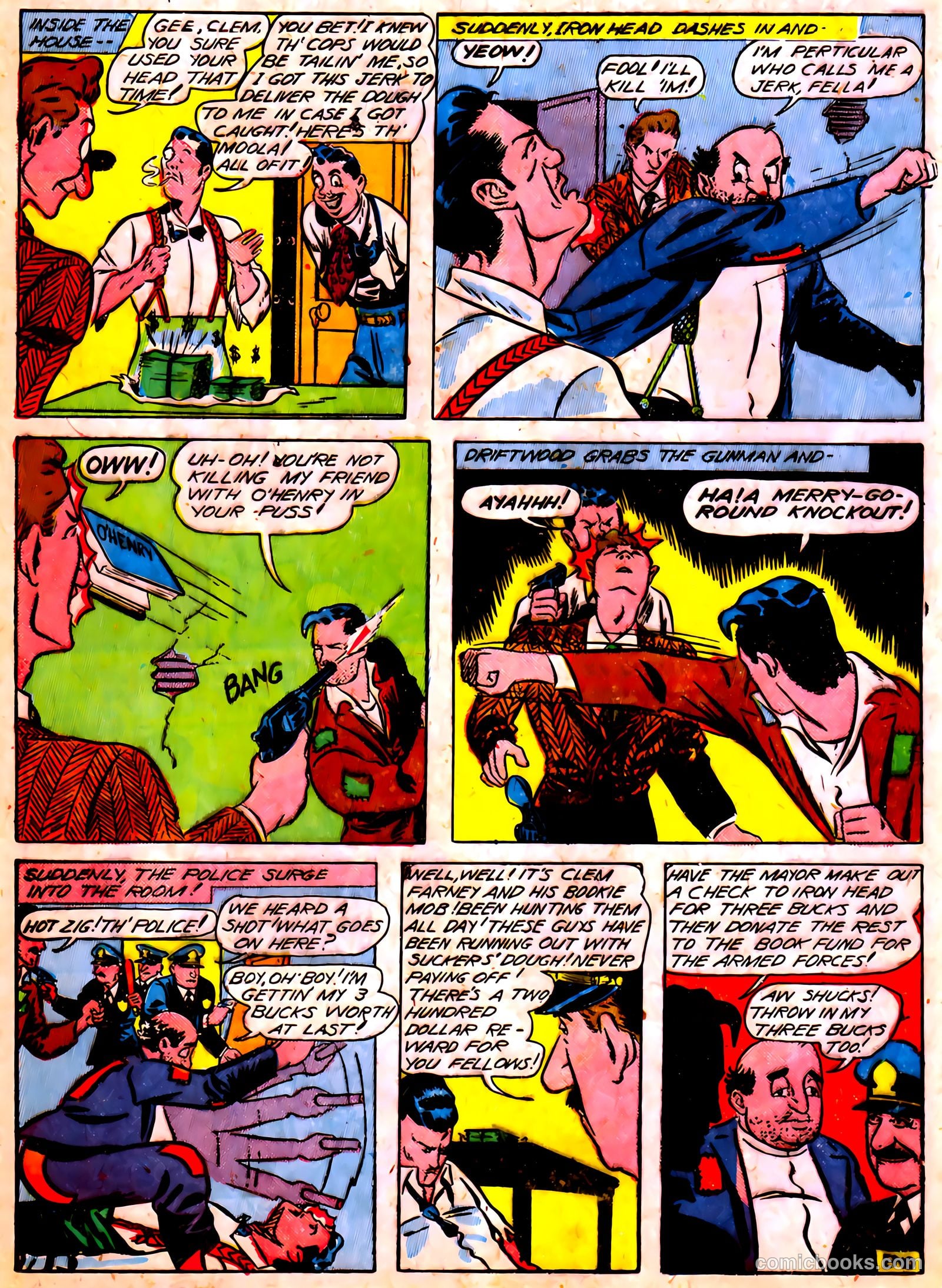 Blue Circle Comics #5 (1944) — page 36 of 52