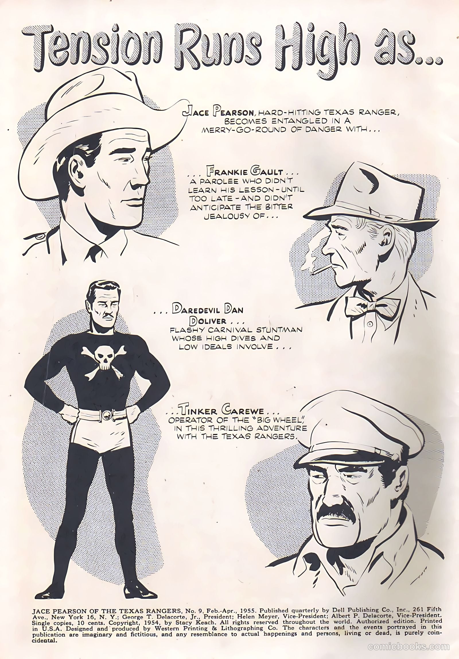 Jace Pearson of the Texas Rangers #9 (1955) — page 2 of 36