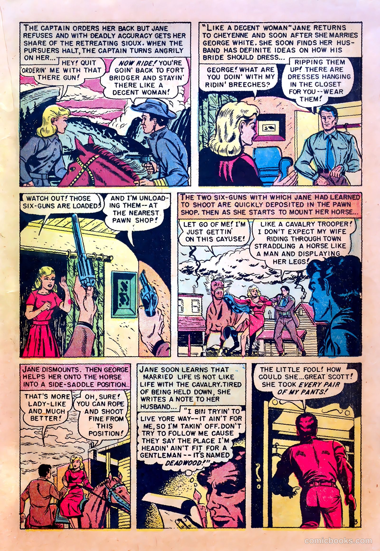 King of the Bad Men of Deadwood #nn (1950) — page 21 of 36