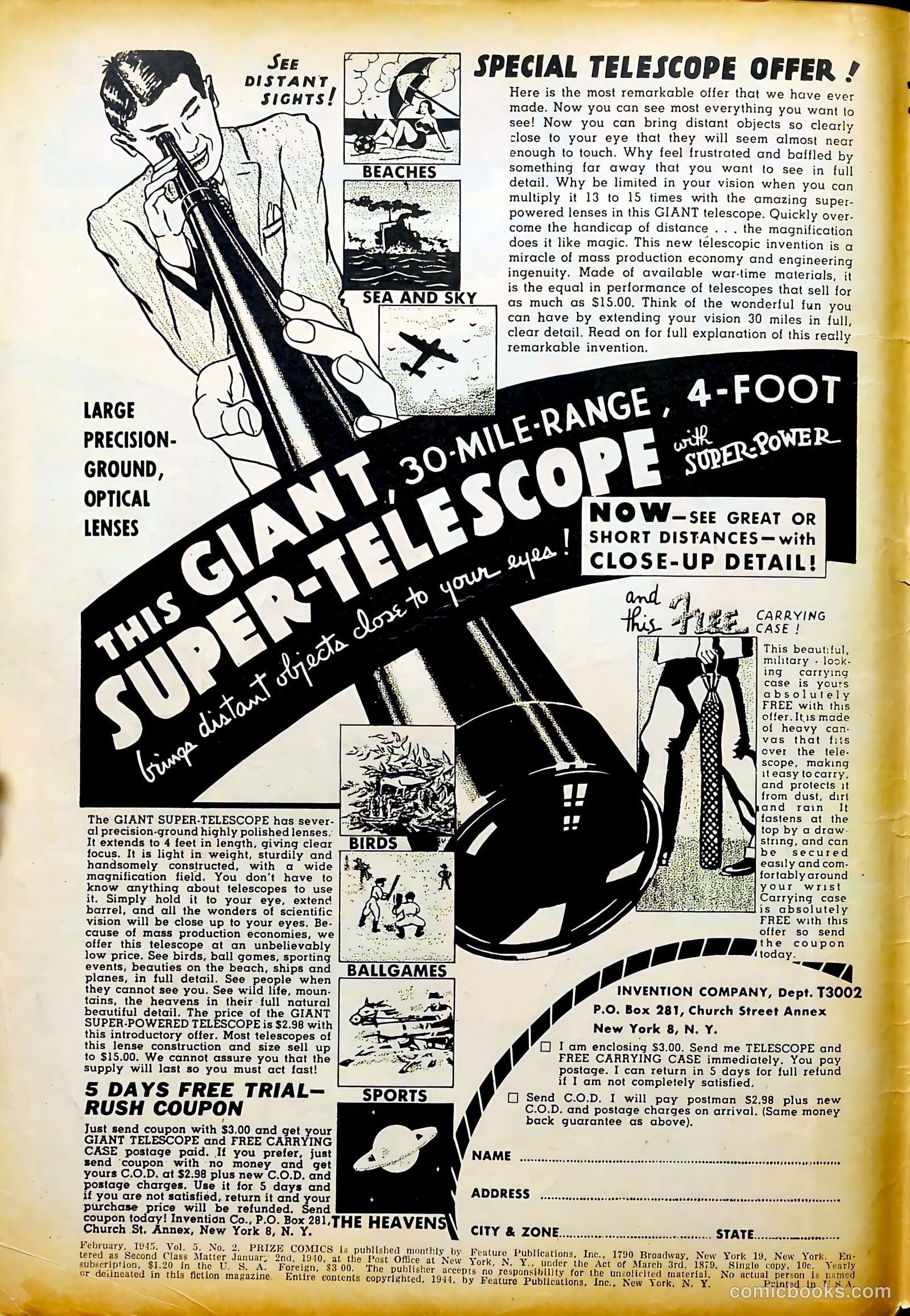 Prize Comics #50 (1940) — page 2 of 52