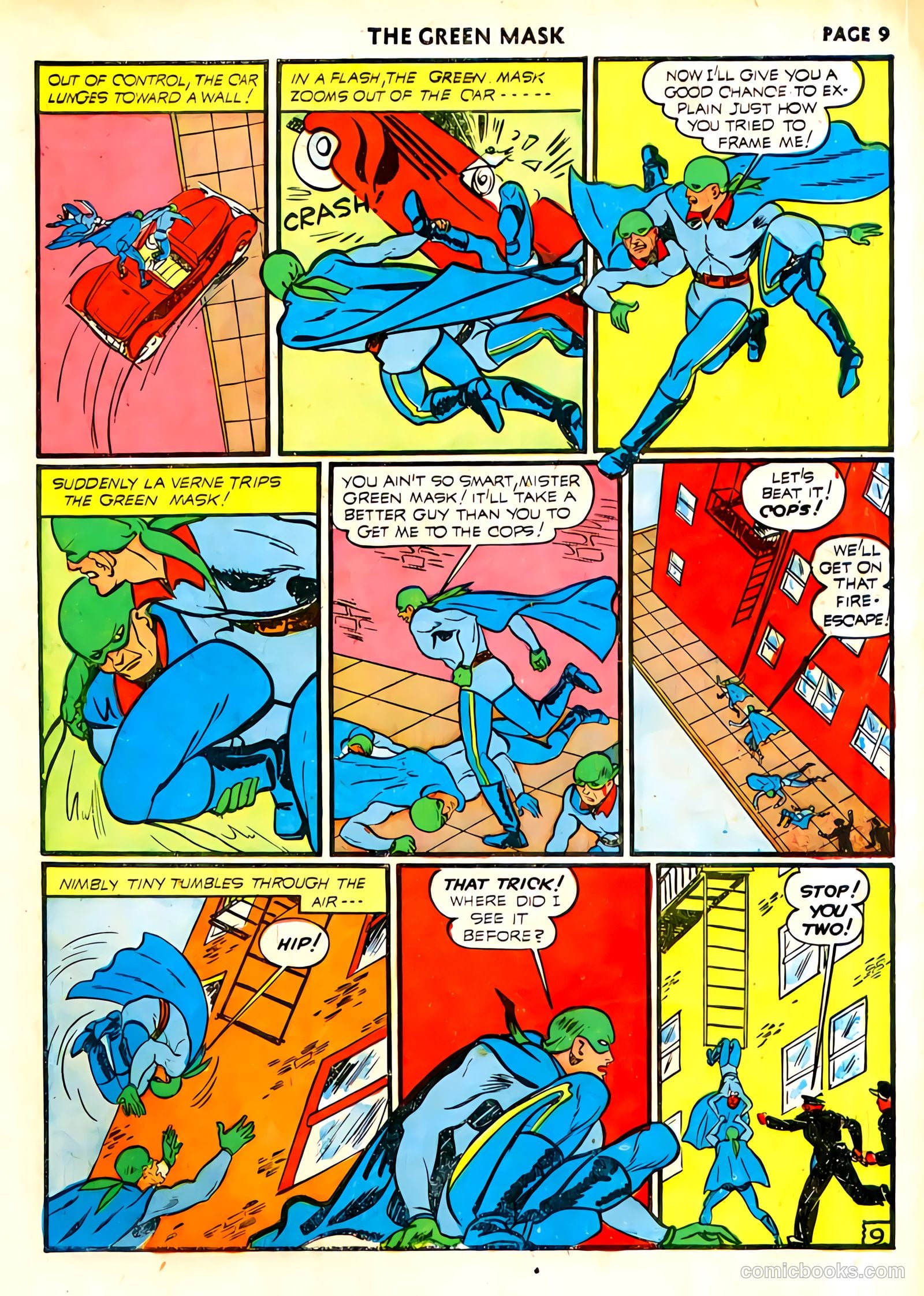 green mask v1 #6 (1941) — page 11 of 69