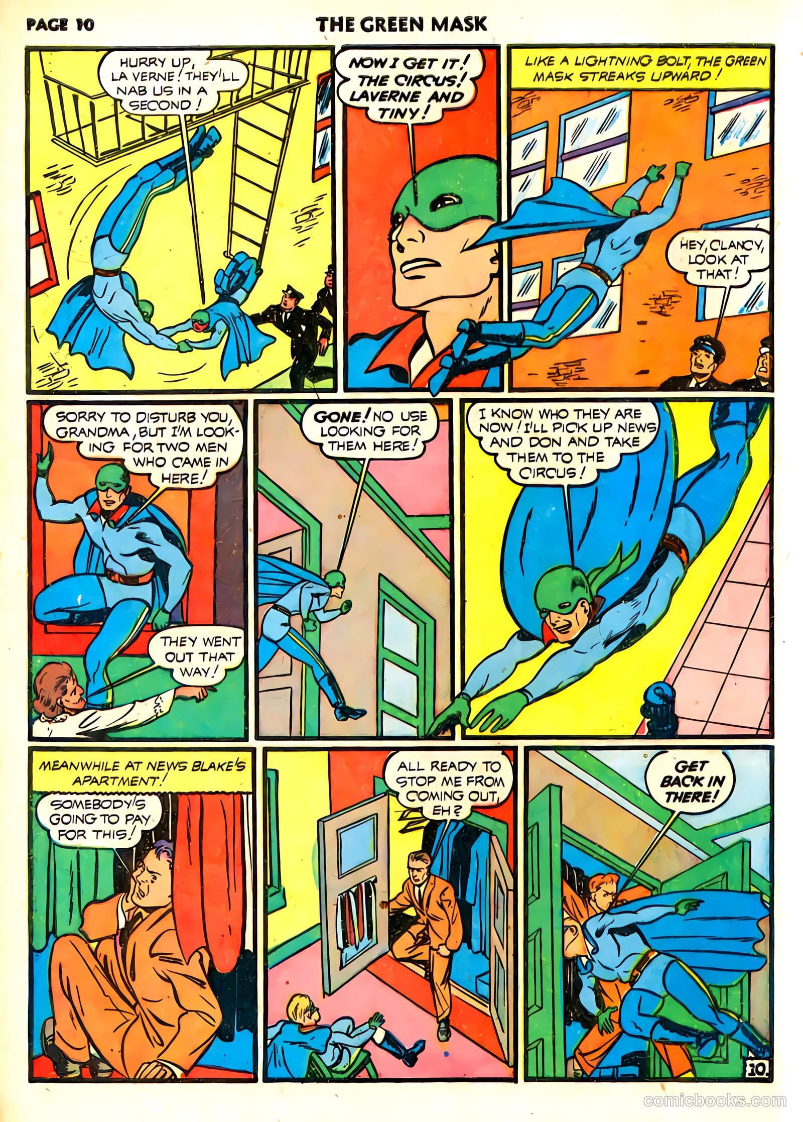 green mask v1 #6 (1941) — page 12 of 69