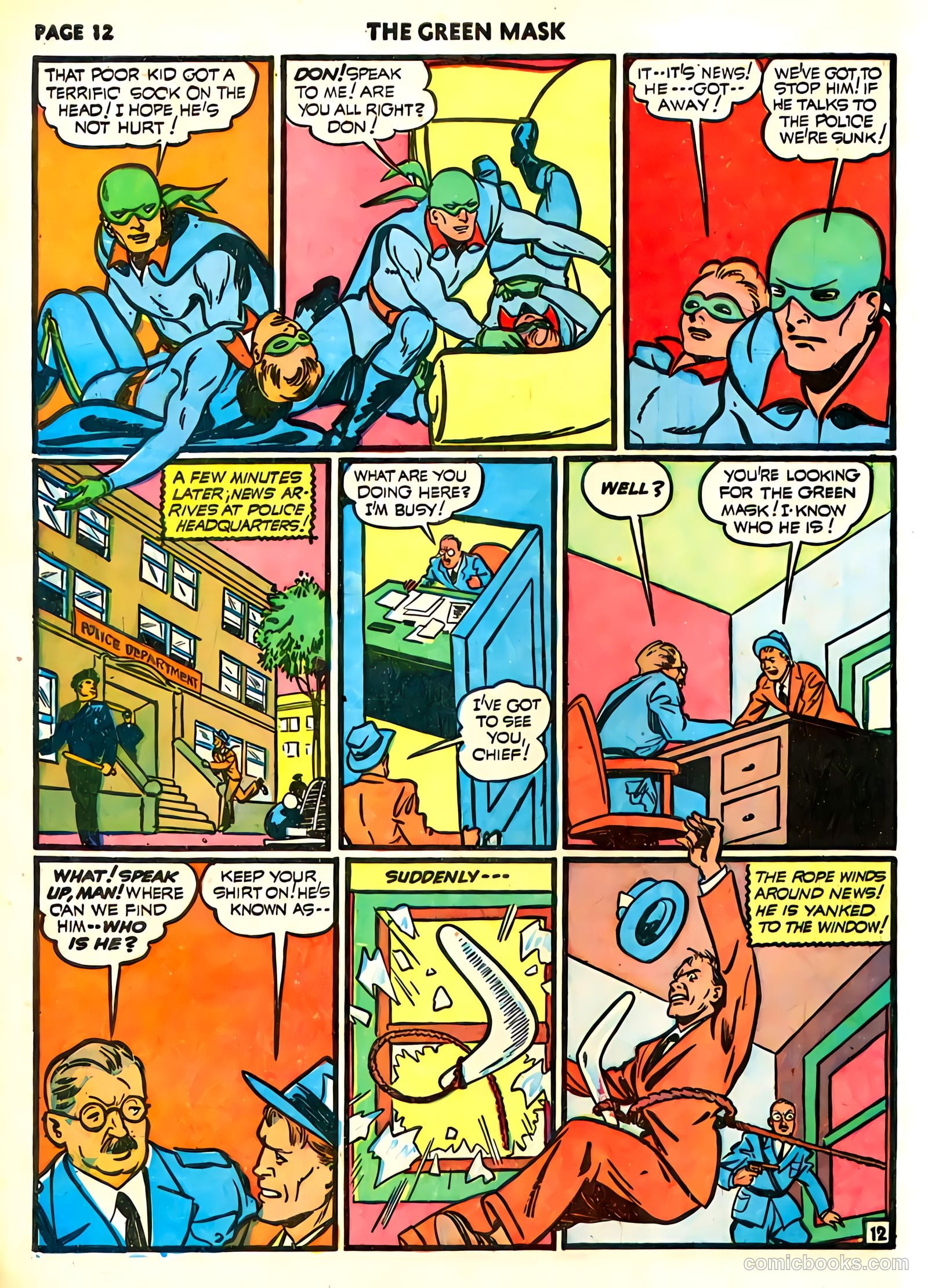 green mask v1 #6 (1941) — page 14 of 69