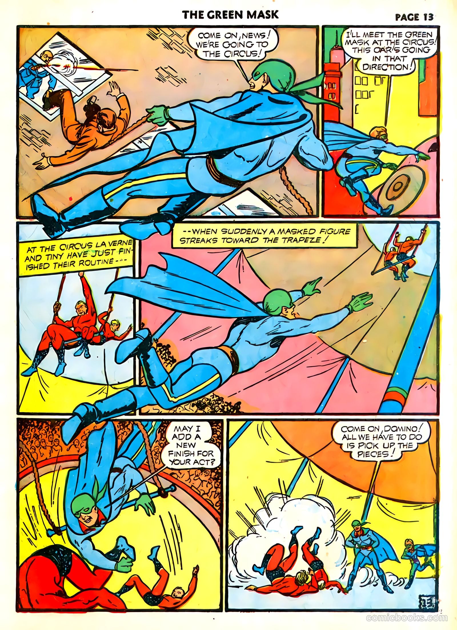 green mask v1 #6 (1941) — page 15 of 69