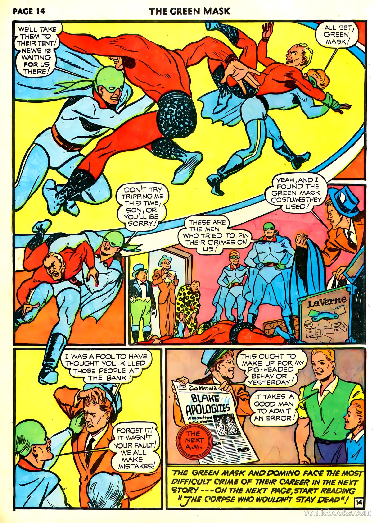green mask v1 #6 (1941) — page 16 of 69