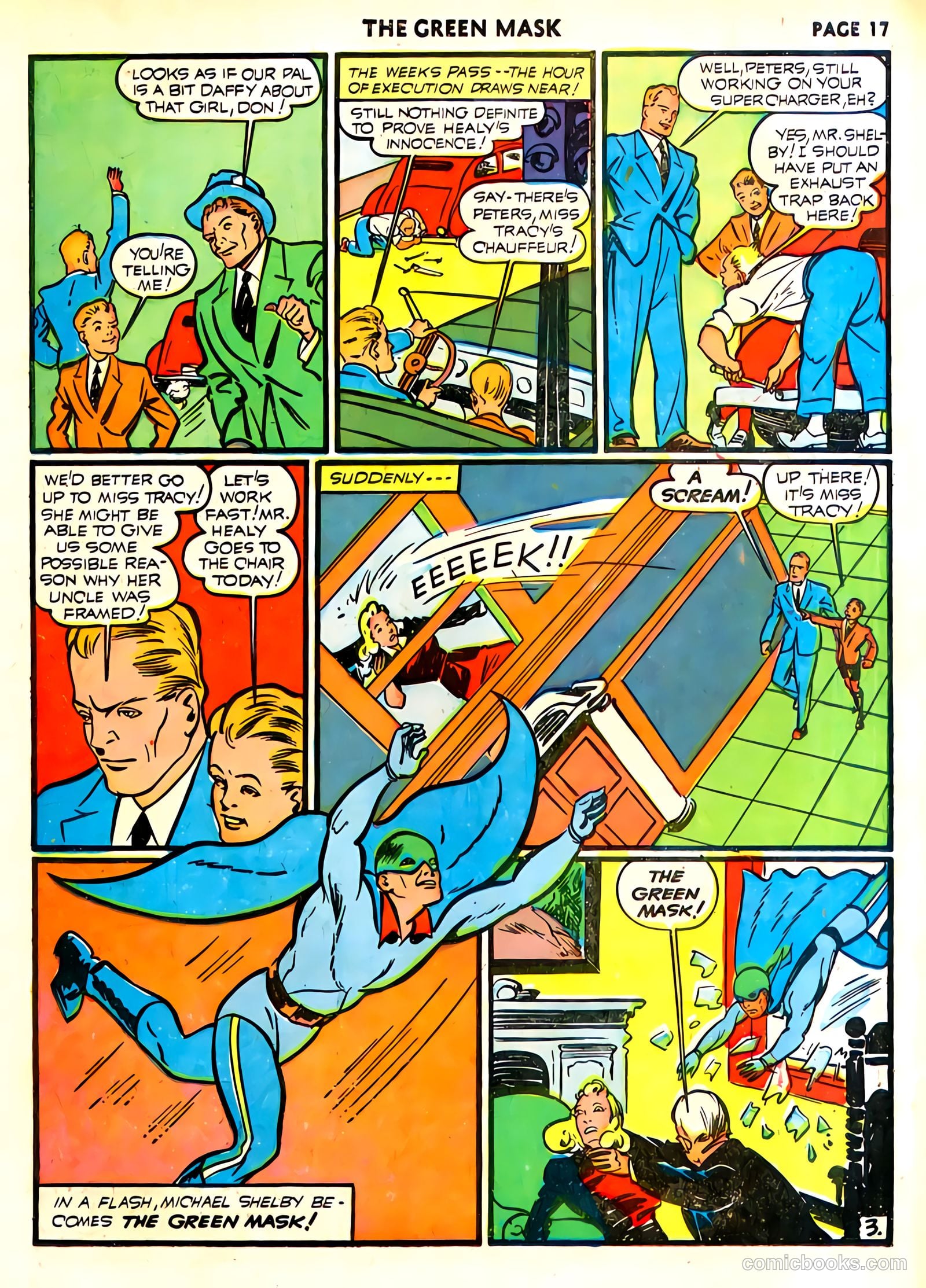 green mask v1 #6 (1941) — page 19 of 69