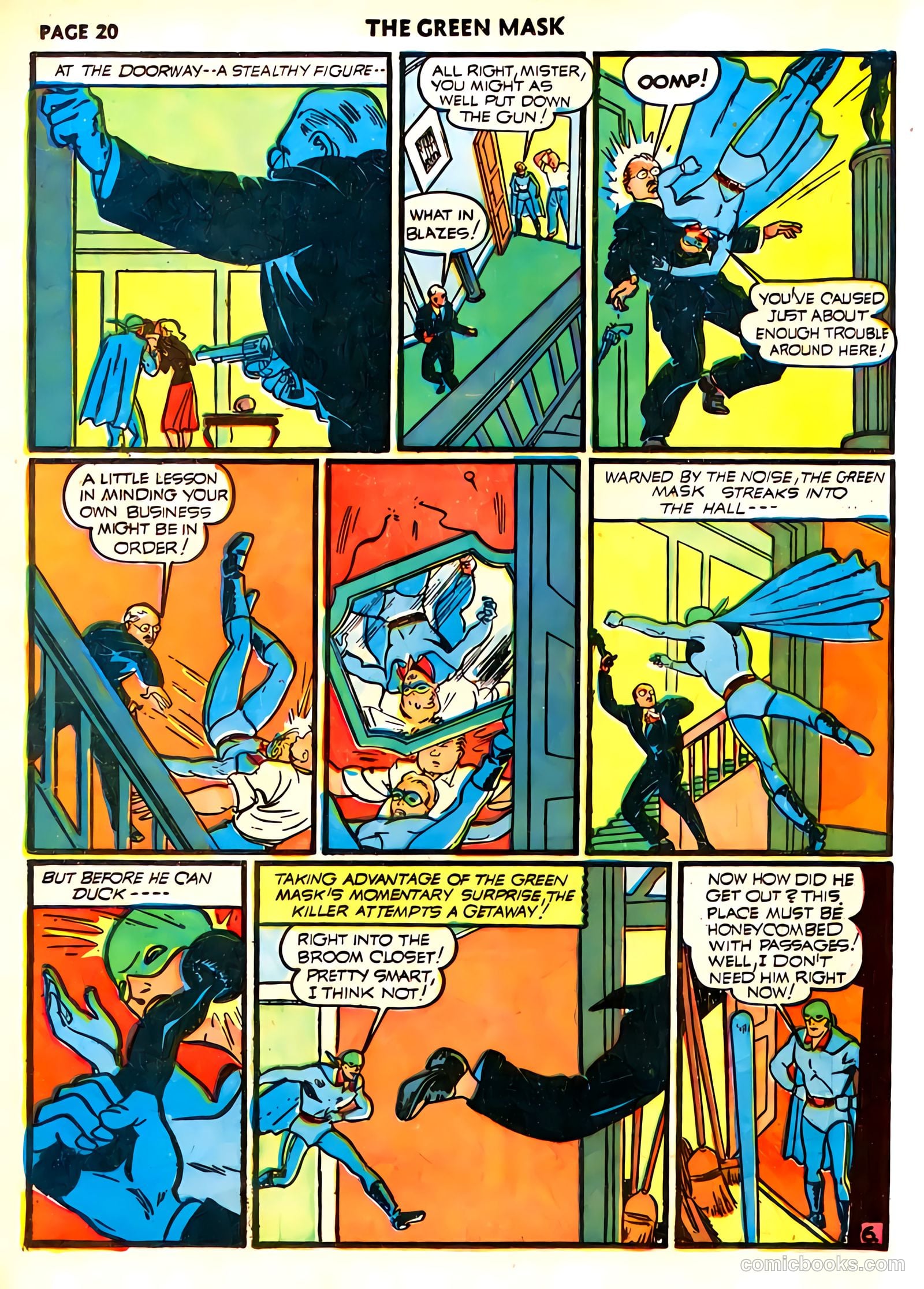 green mask v1 #6 (1941) — page 22 of 69