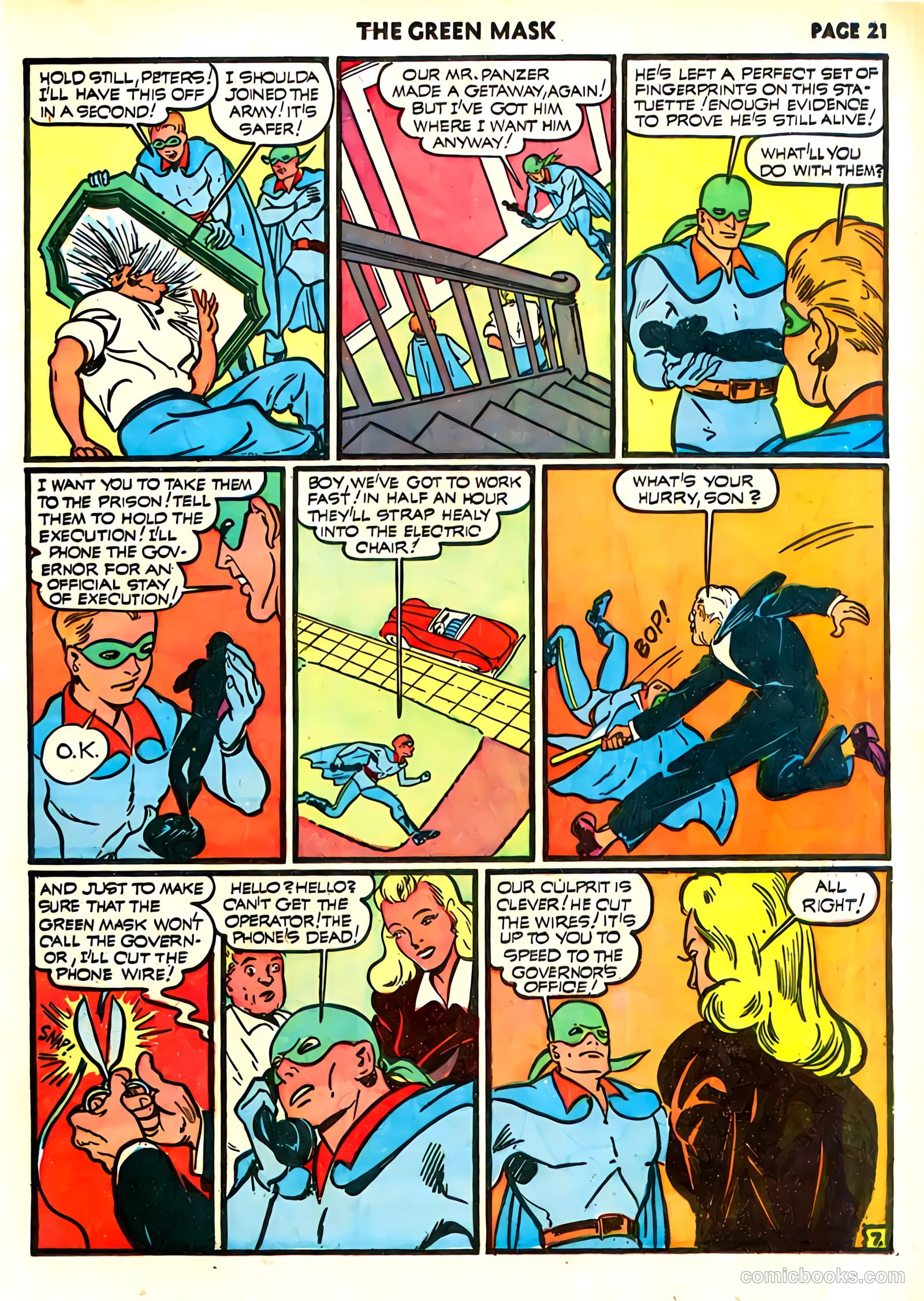 green mask v1 #6 (1941) — page 23 of 69