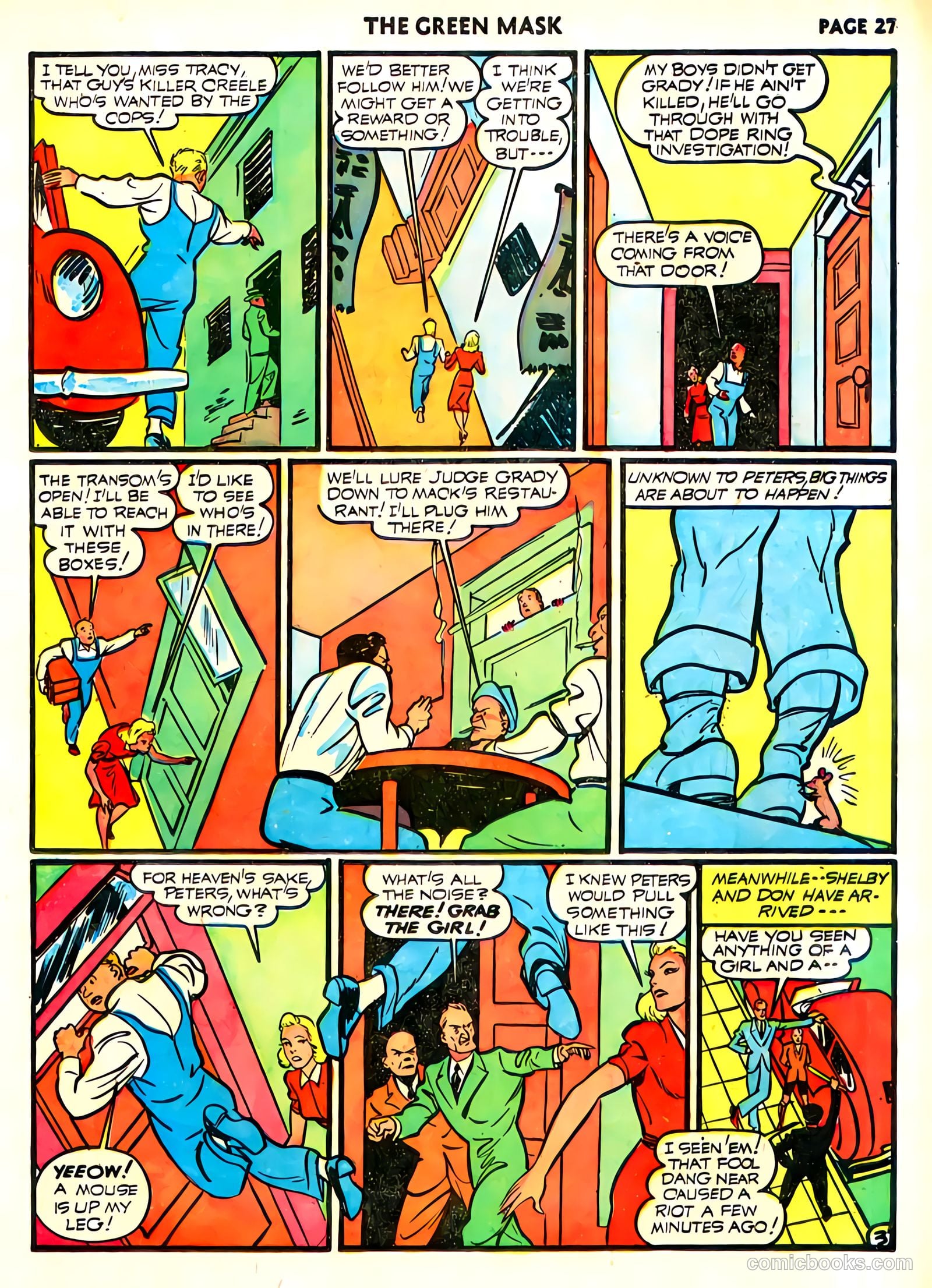 green mask v1 #6 (1941) — page 29 of 69