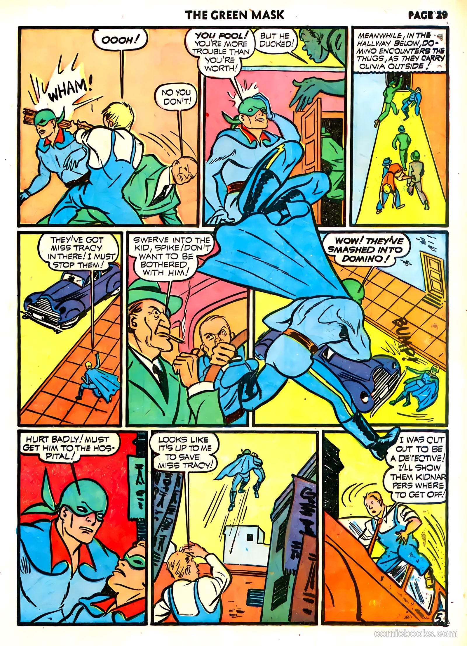 green mask v1 #6 (1941) — page 31 of 69