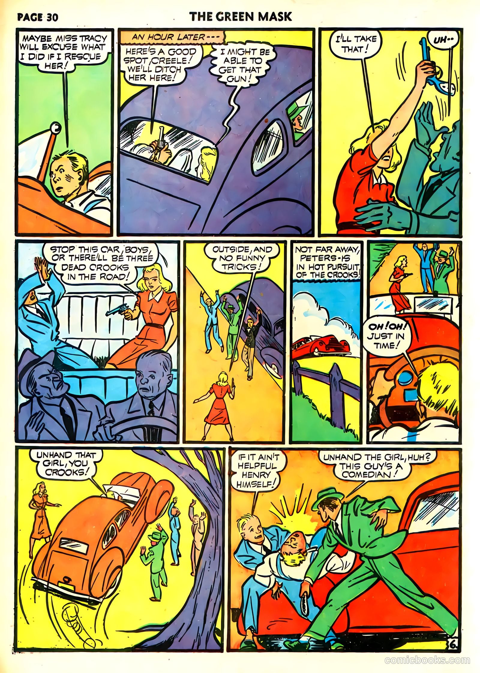 green mask v1 #6 (1941) — page 32 of 69