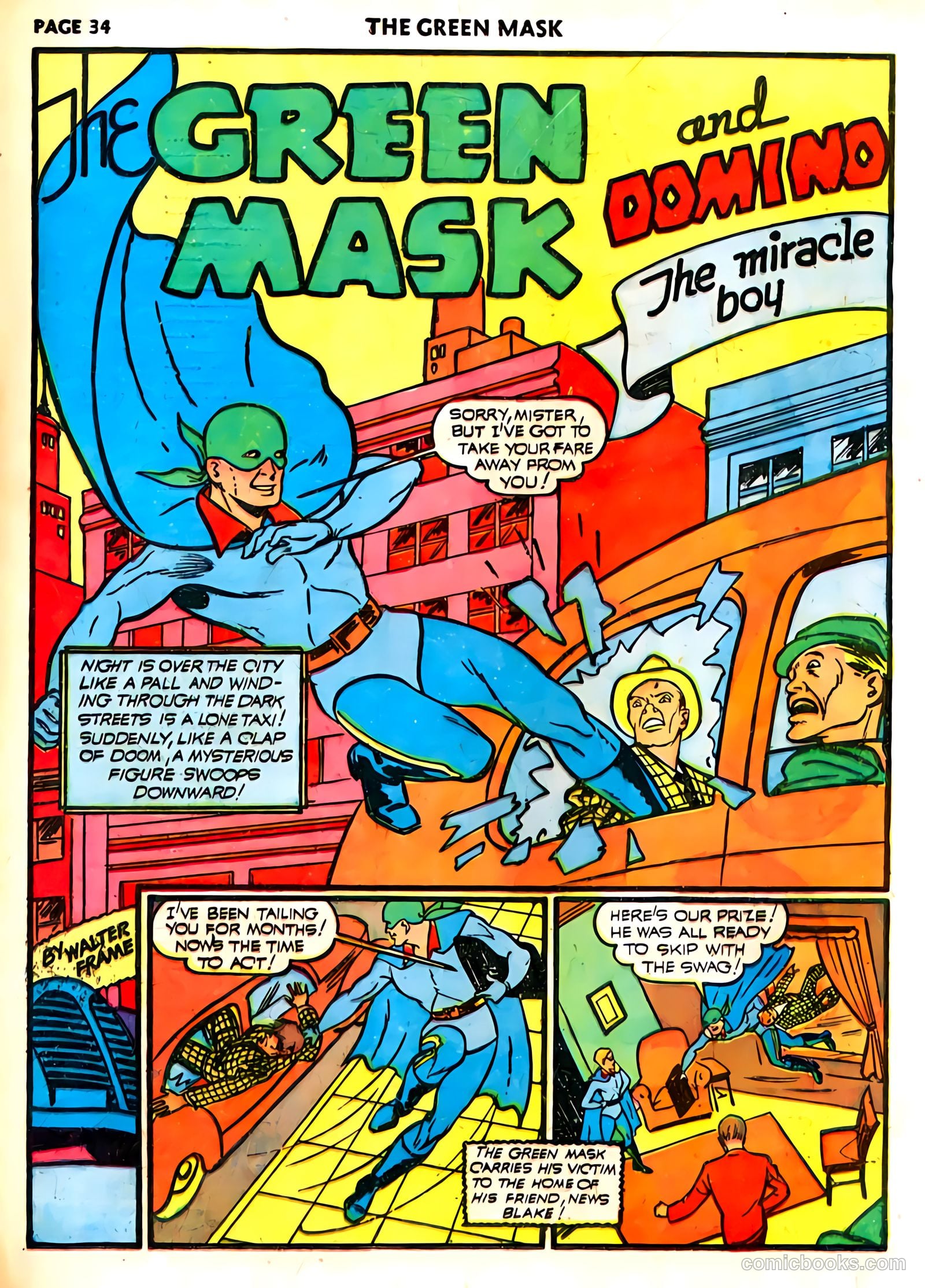 green mask v1 #6 (1941) — page 37 of 69
