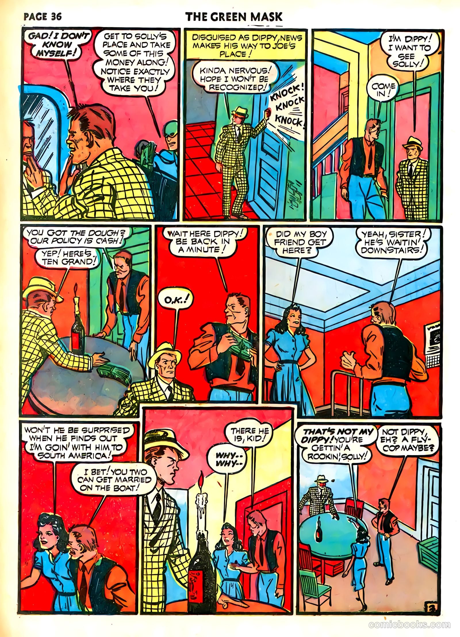 green mask v1 #6 (1941) — page 39 of 69