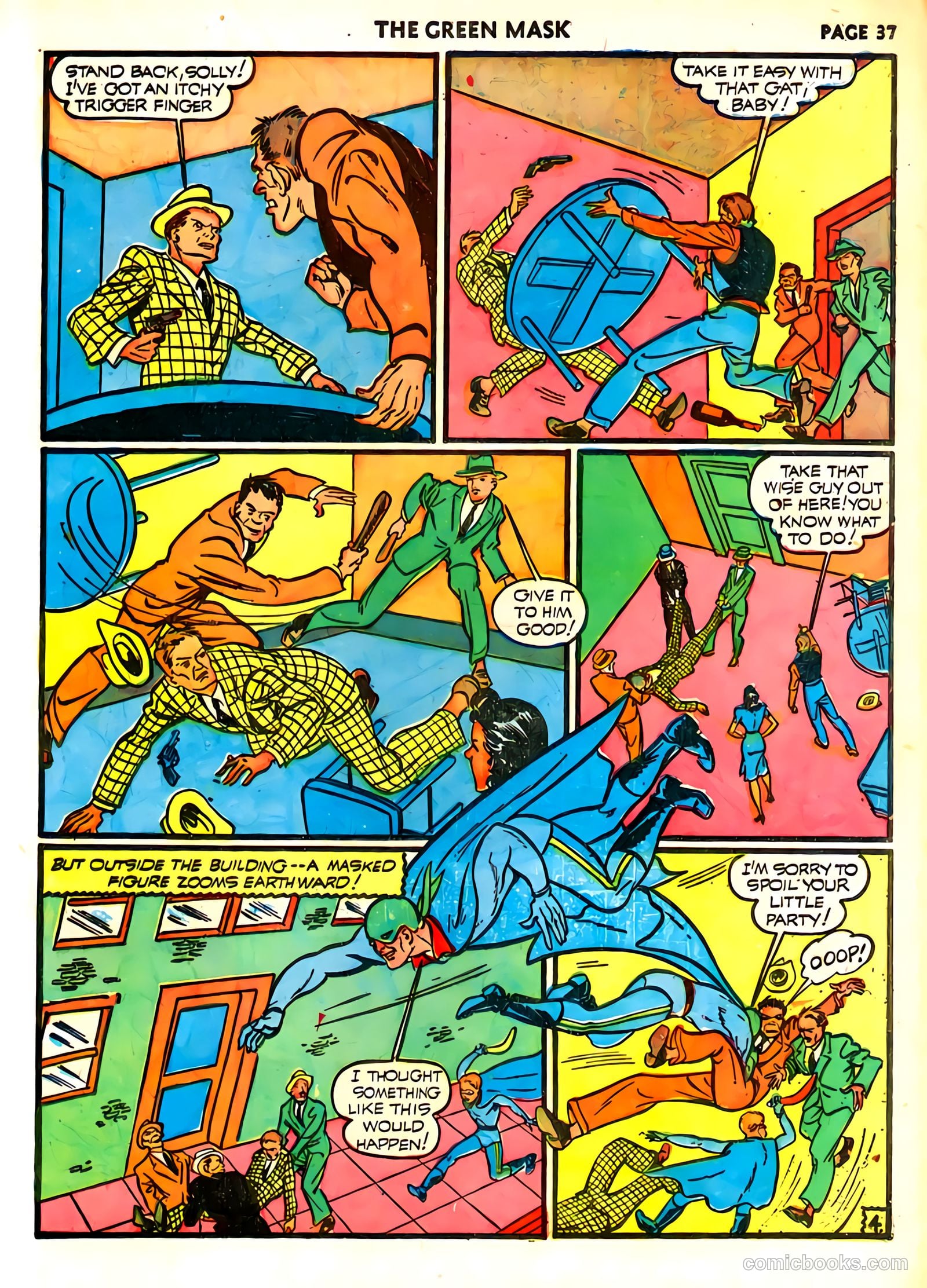green mask v1 #6 (1941) — page 40 of 69