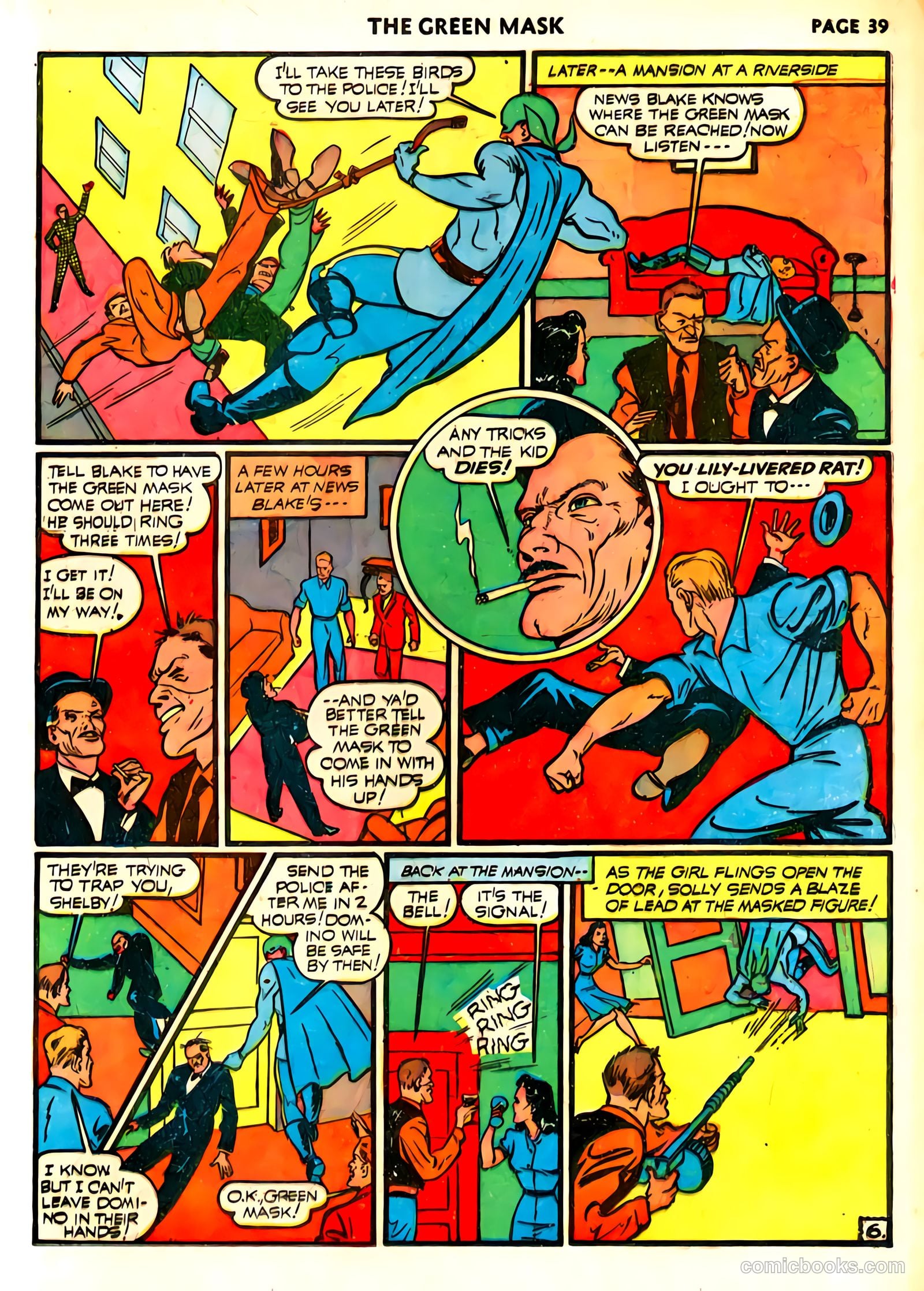 green mask v1 #6 (1941) — page 42 of 69