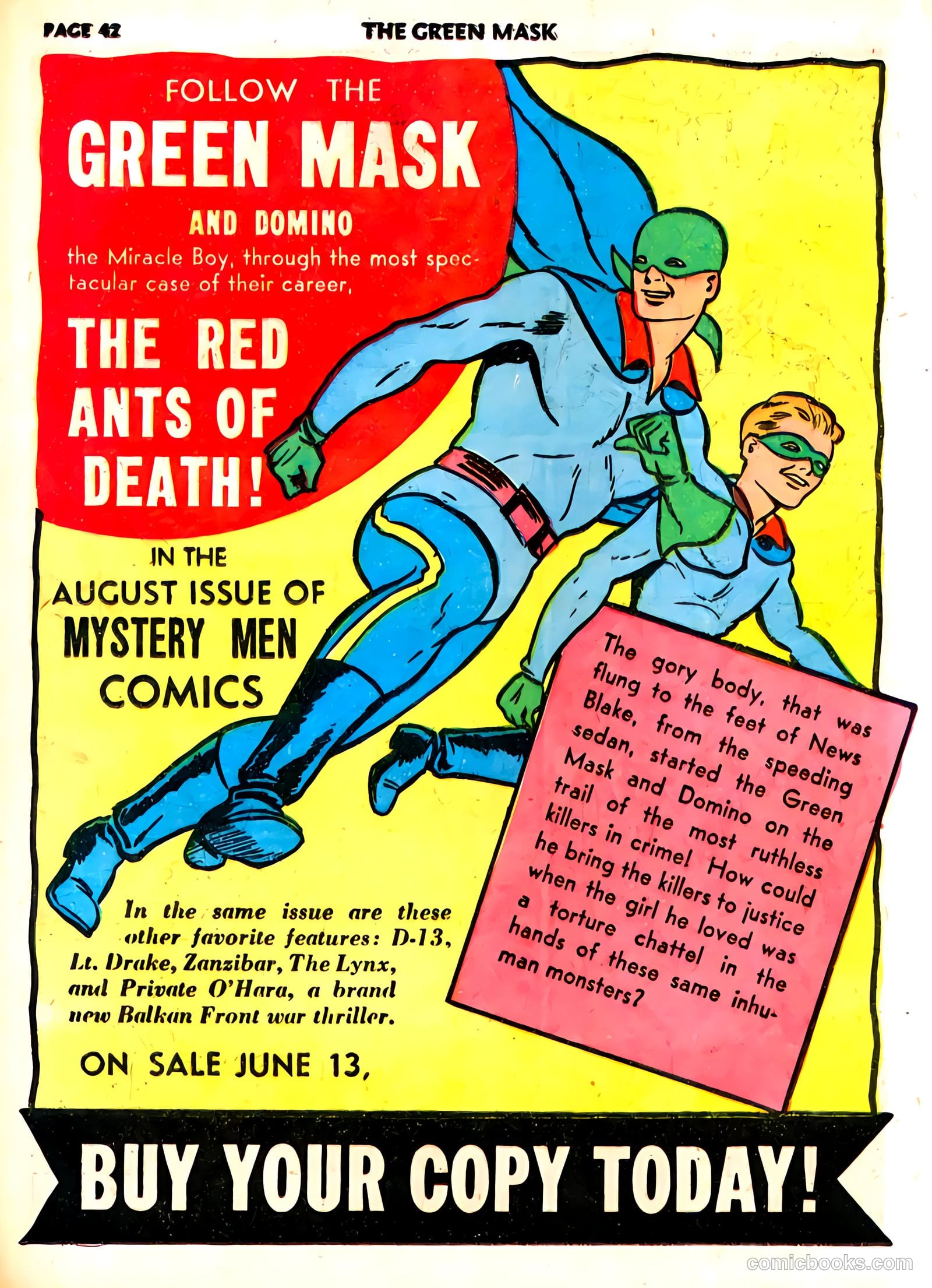 green mask v1 #6 (1941) — page 45 of 69