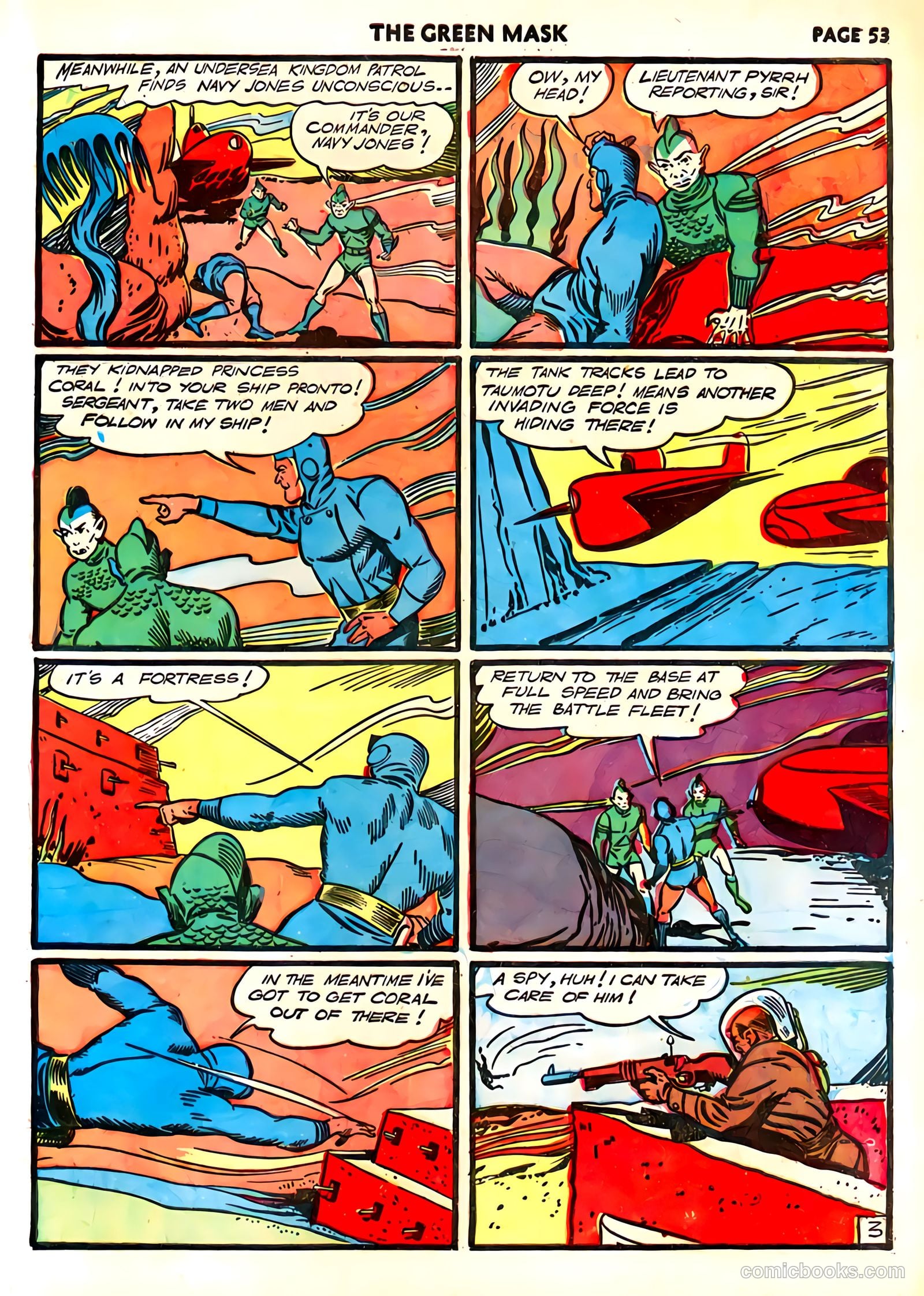 green mask v1 #6 (1941) — page 56 of 69