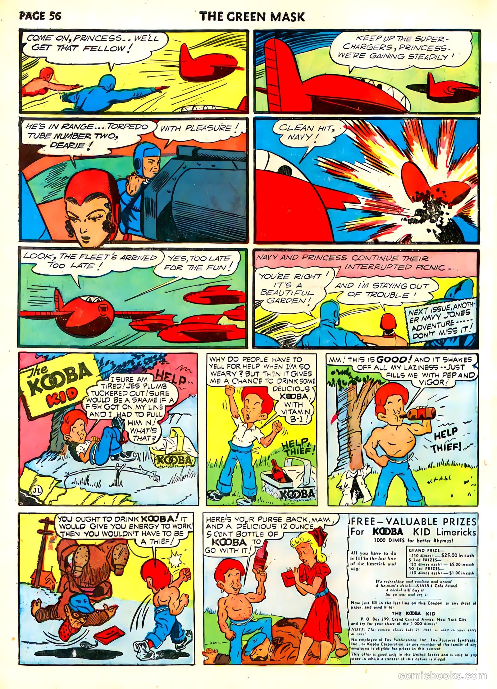green mask v1 #6 (1941) — page 59 of 69