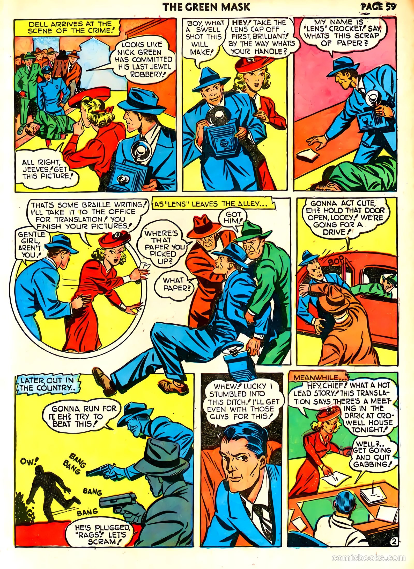 green mask v1 #6 (1941) — page 62 of 69