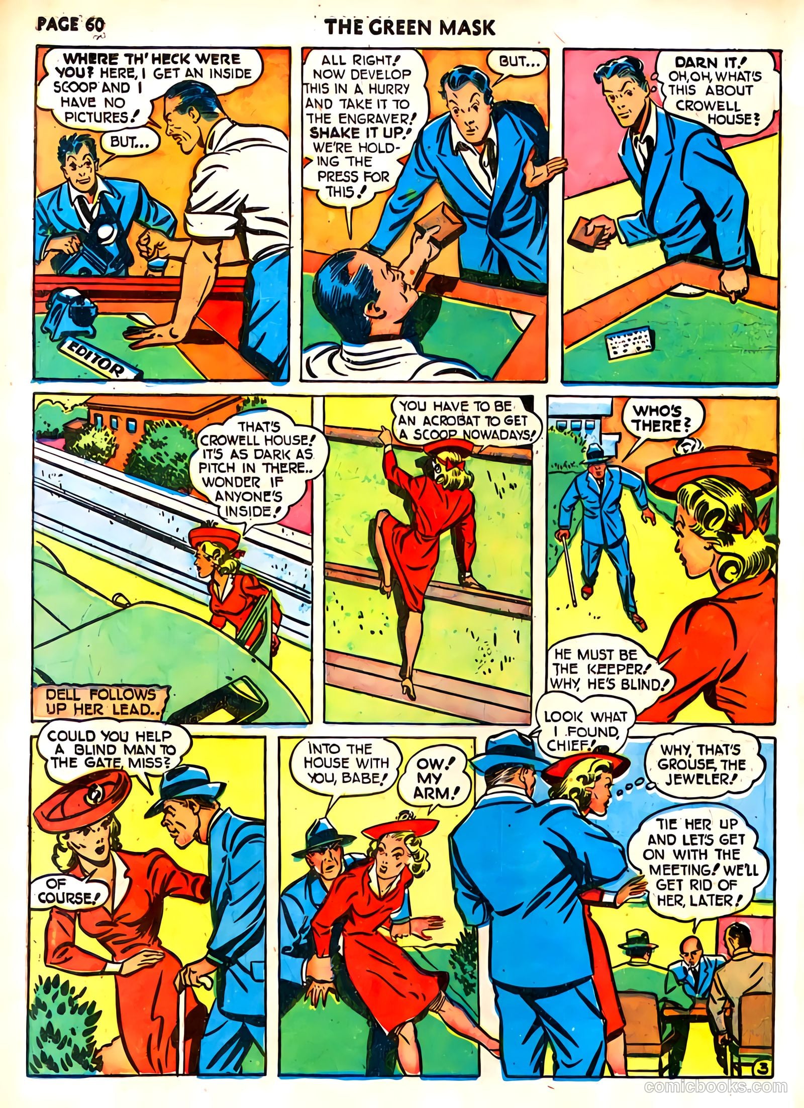 green mask v1 #6 (1941) — page 63 of 69