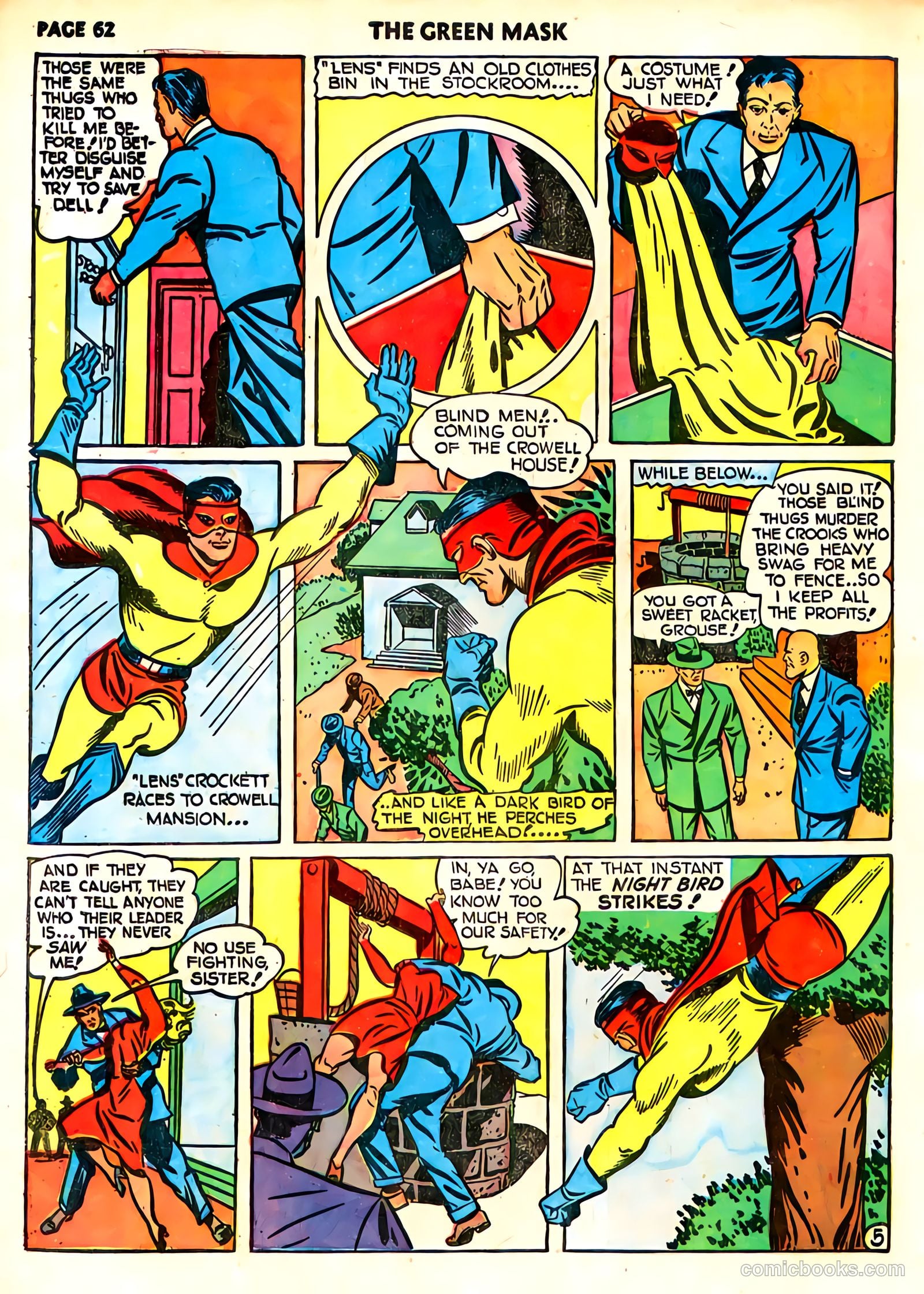 green mask v1 #6 (1941) — page 65 of 69
