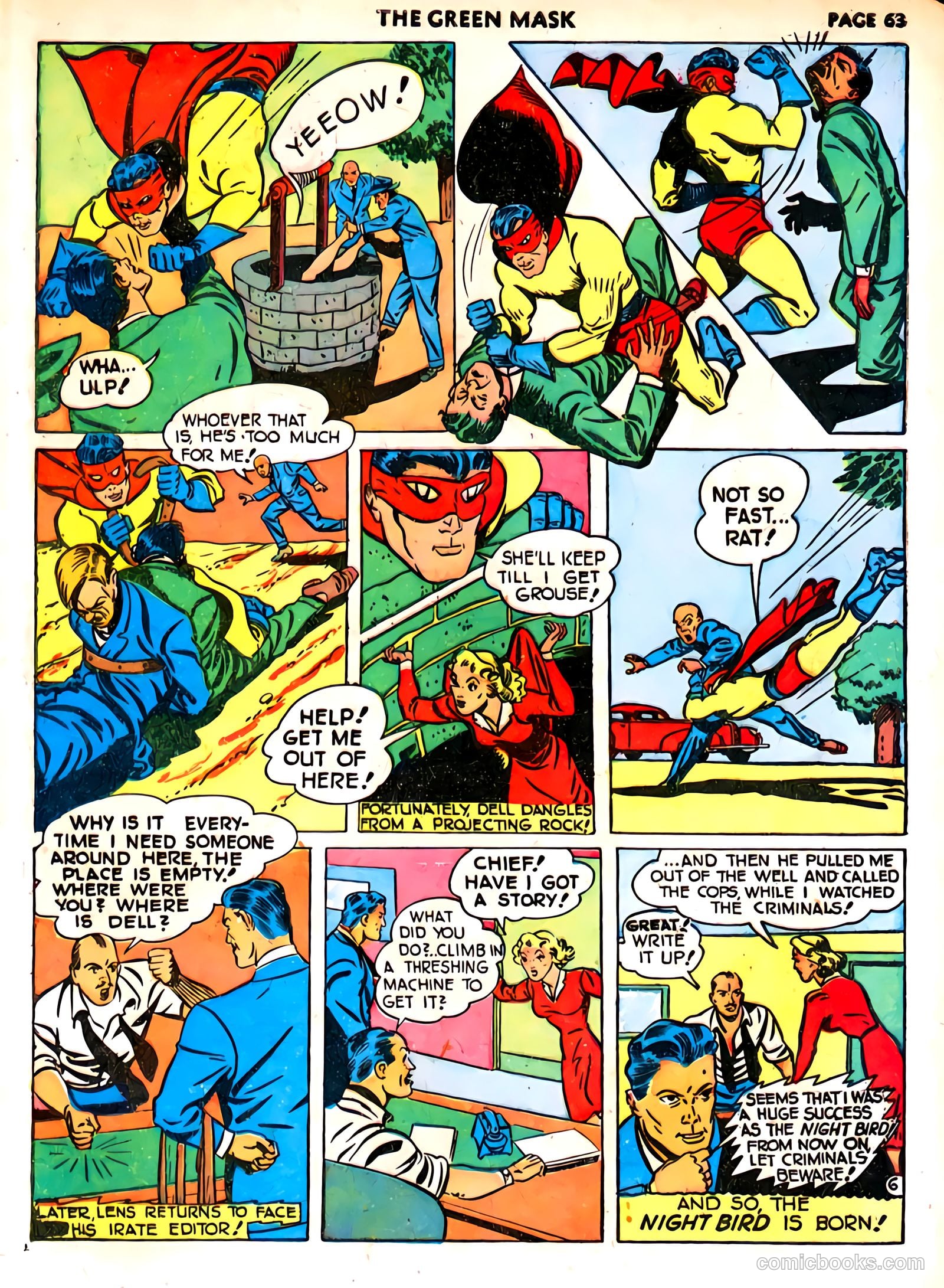 green mask v1 #6 (1941) — page 66 of 69