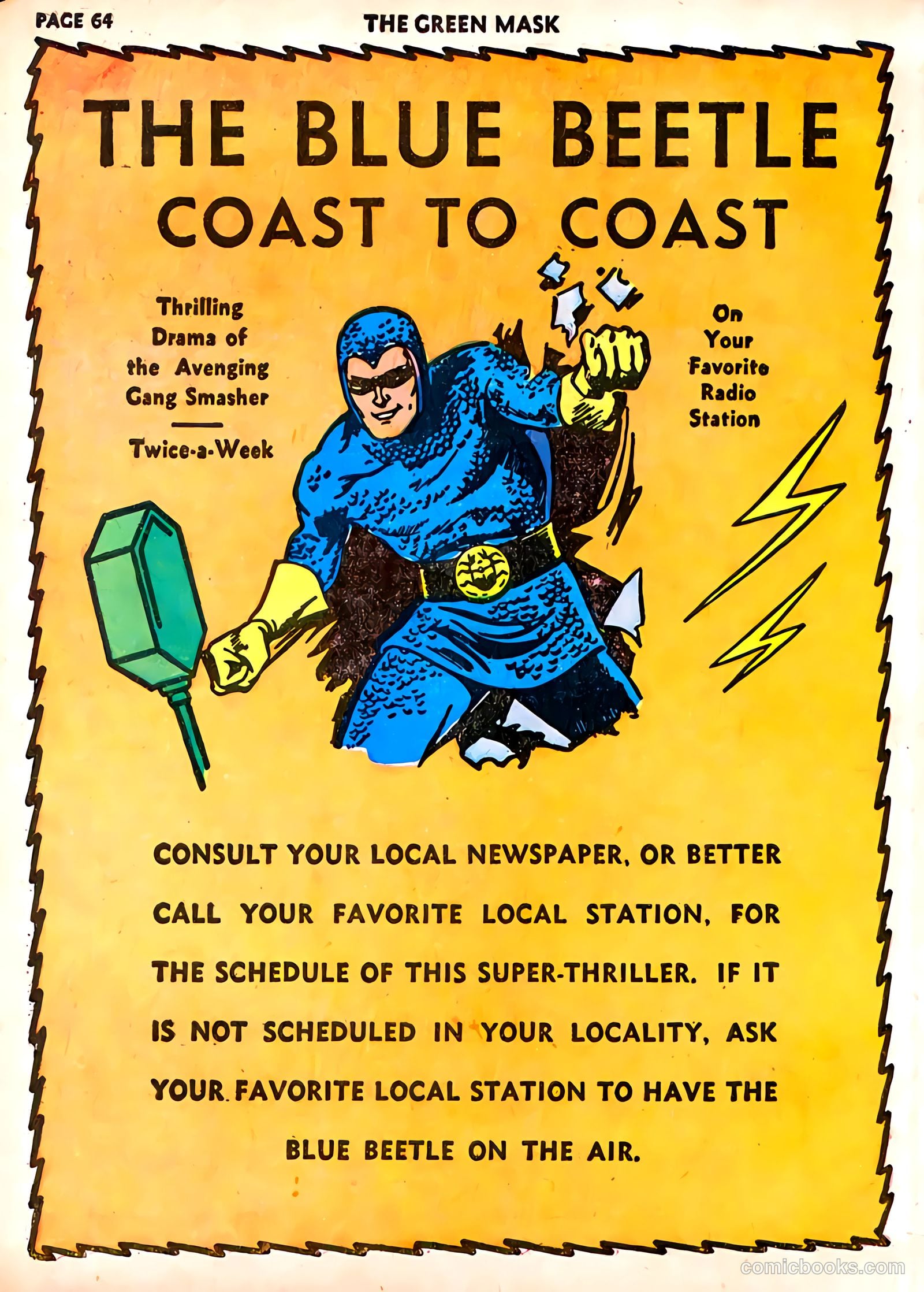 green mask v1 #6 (1941) — page 67 of 69