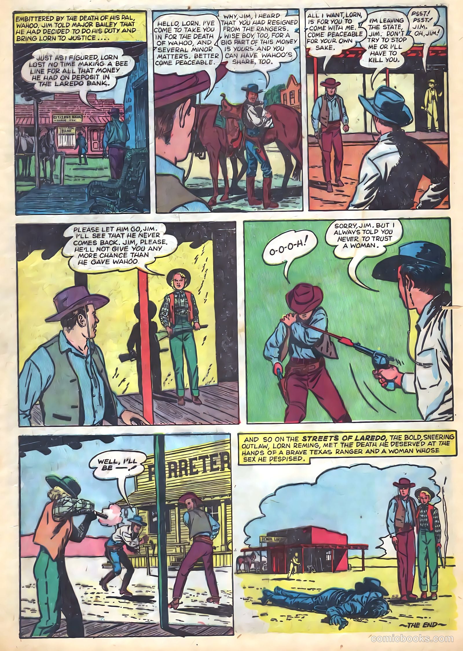 Prize Comics Western #77 (1949) — page 16 of 52