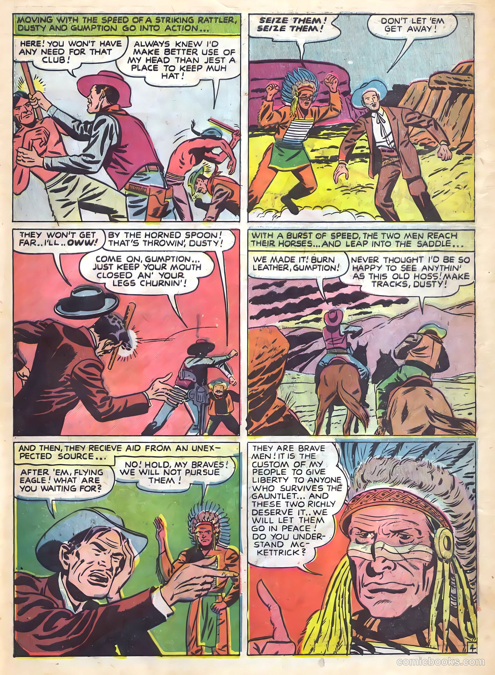 Prize Comics Western #77 (1949) — page 21 of 52