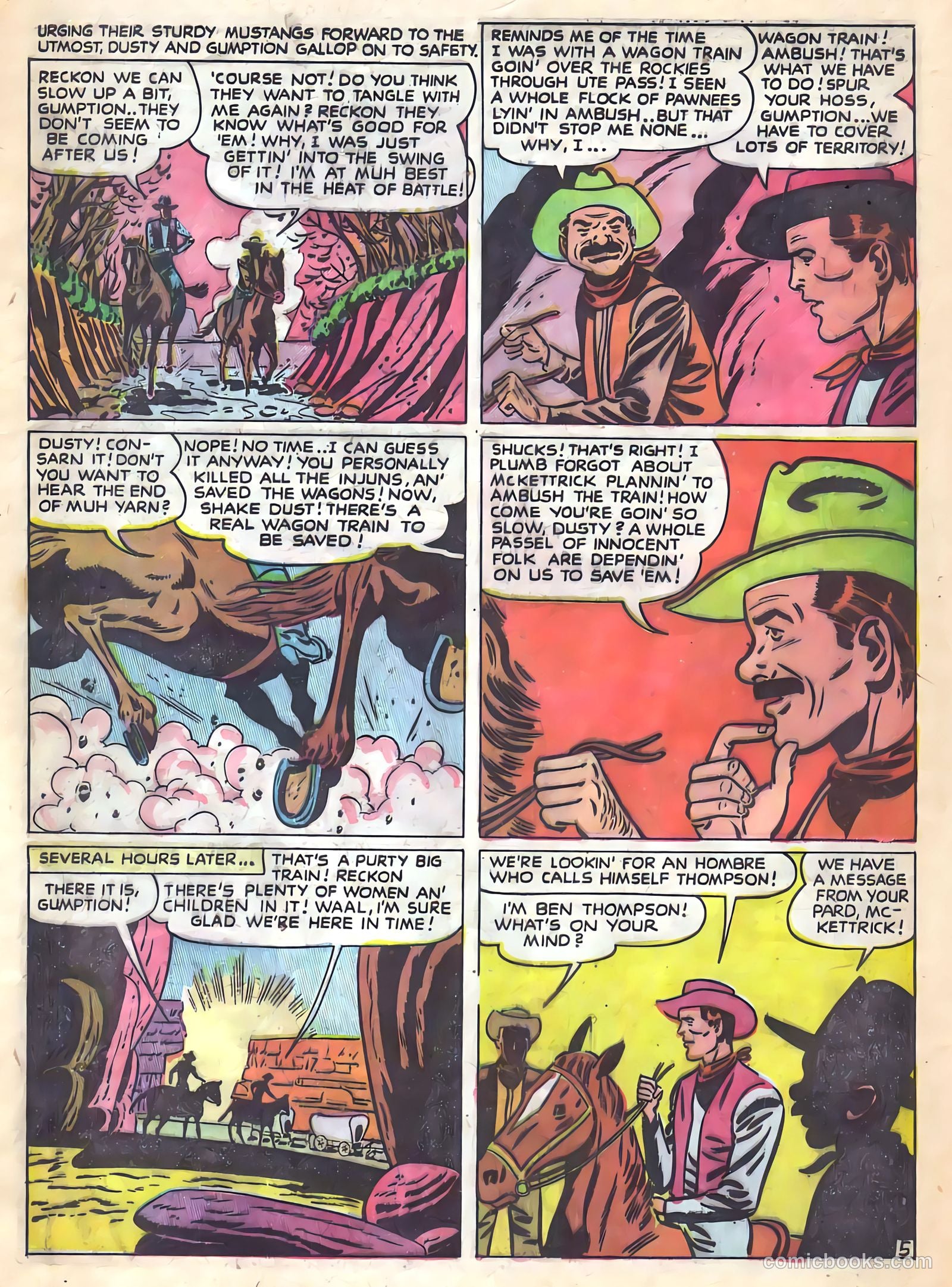 Prize Comics Western #77 (1949) — page 22 of 52
