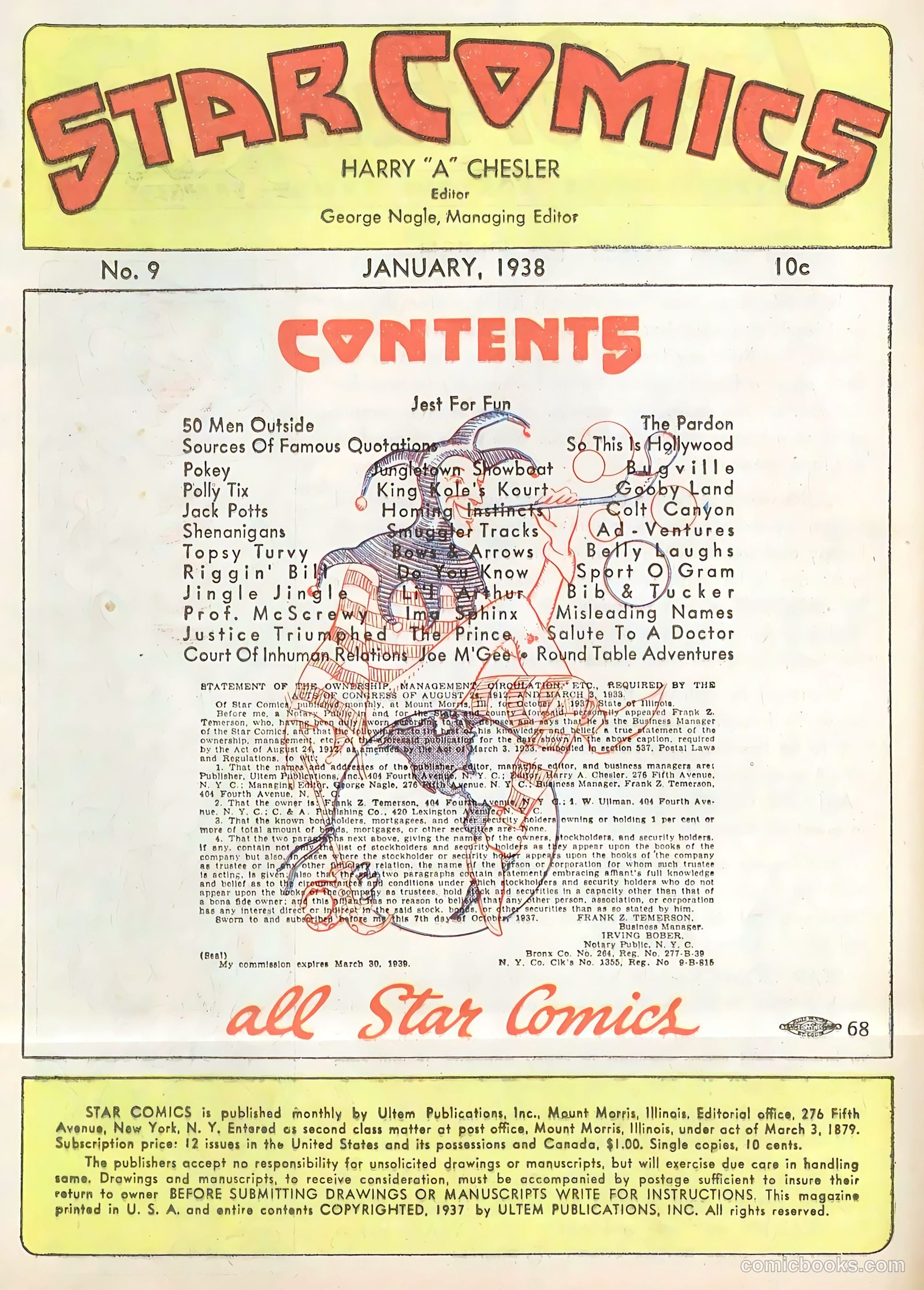 Star Comics v1 #9 (1938) — page 4 of 62