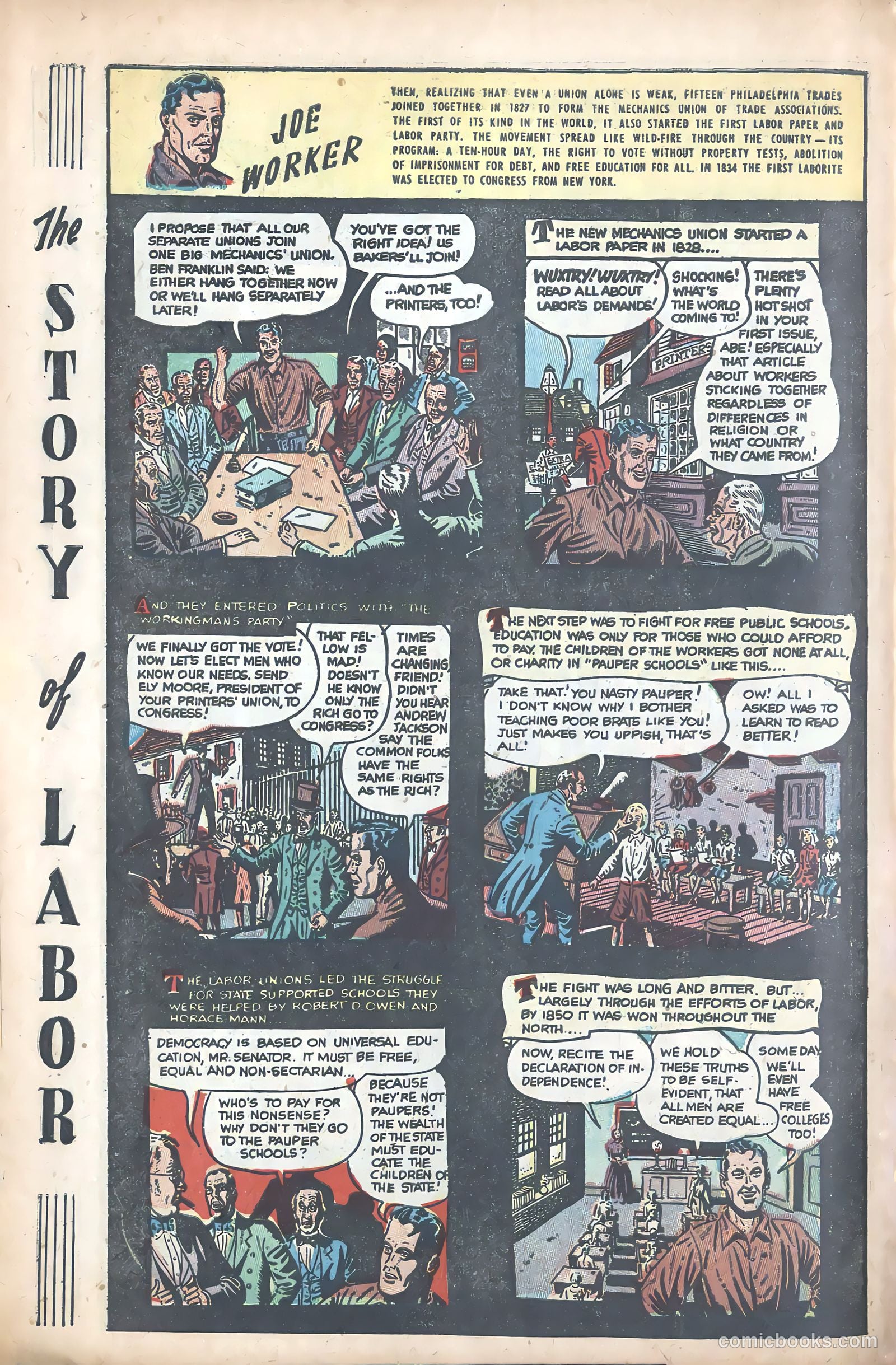 Joe Worker and the Story of Labor #nn (1945) — page 8 of 47