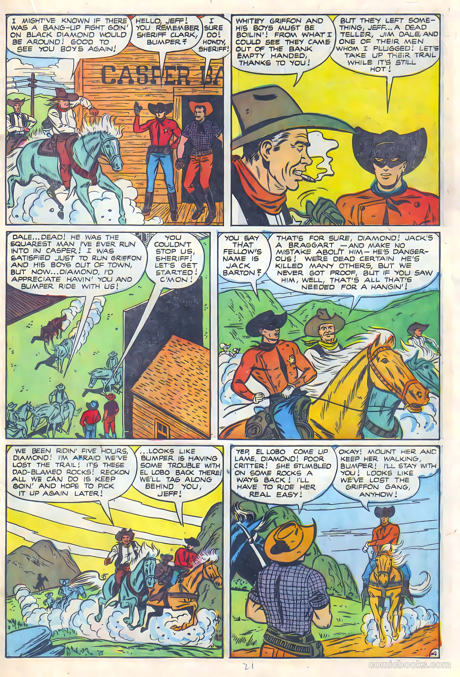 Black Diamond Western #24 (1949) — page 21 of 53