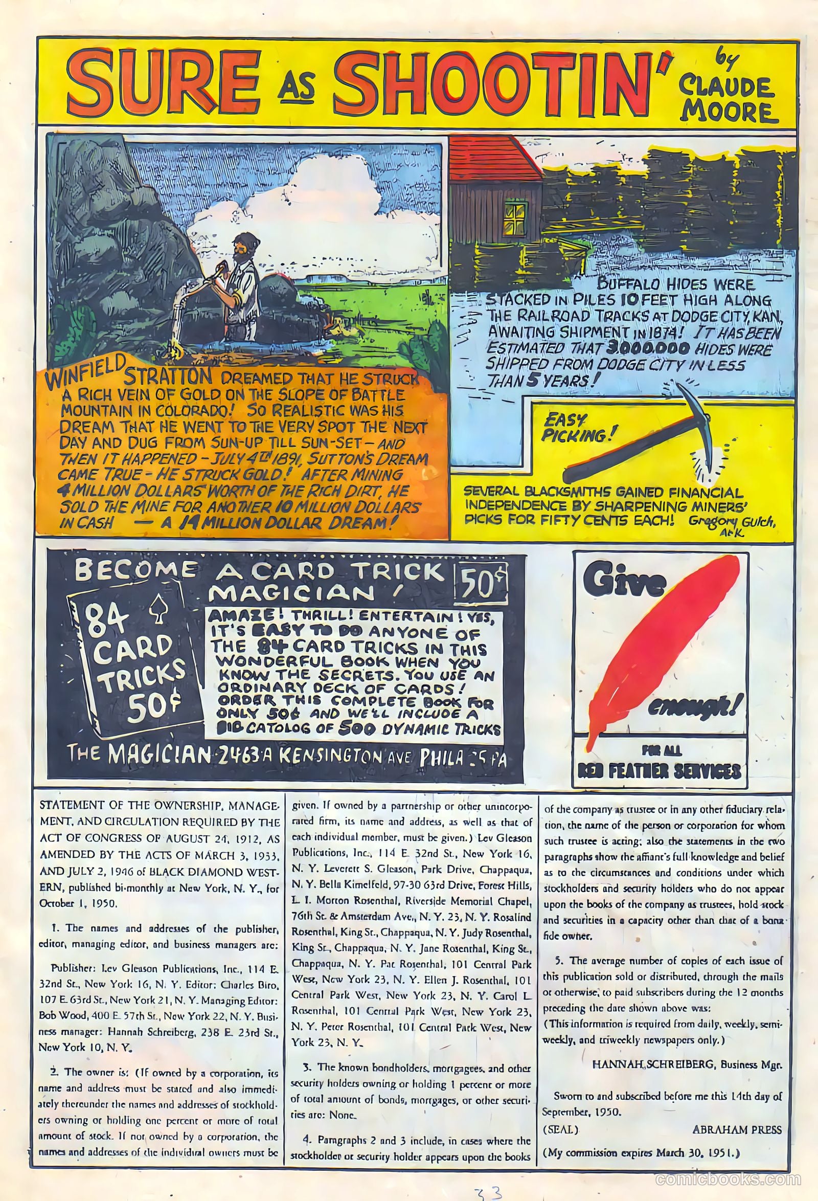 Black Diamond Western #24 (1949) — page 33 of 53