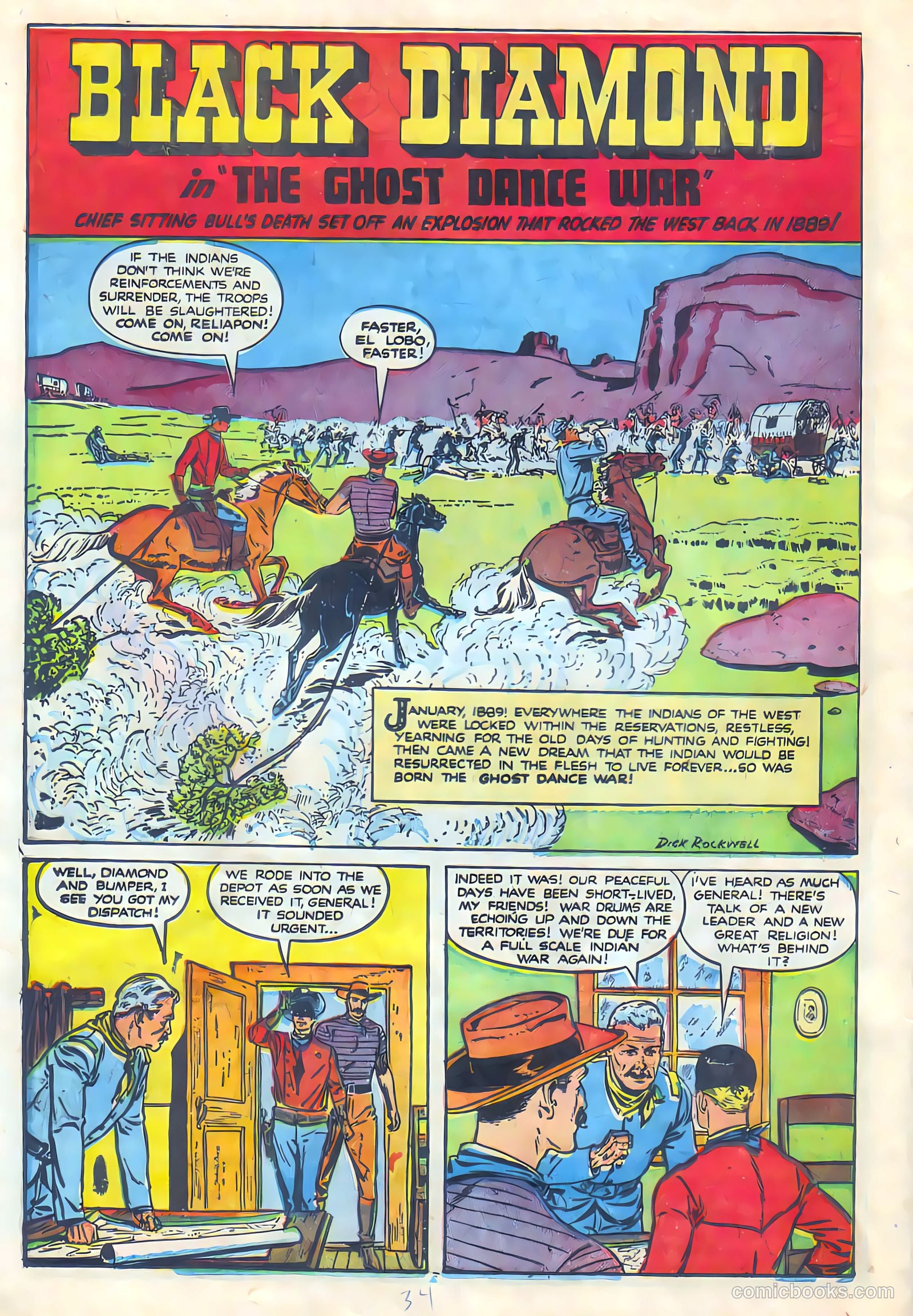 Black Diamond Western #24 (1949) — page 34 of 53