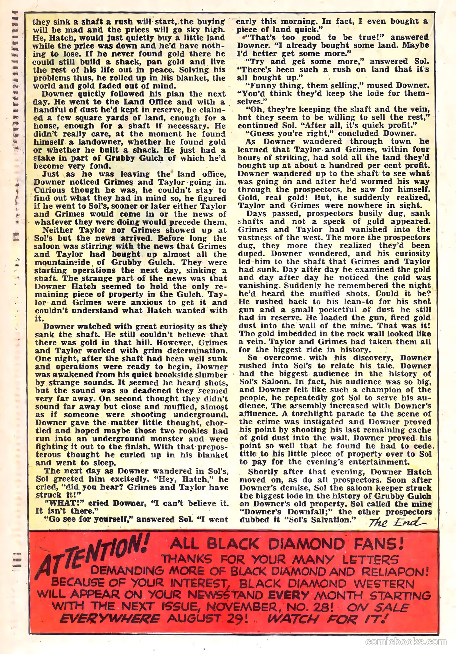 Black Diamond Western #27 (1949) — page 30 of 53