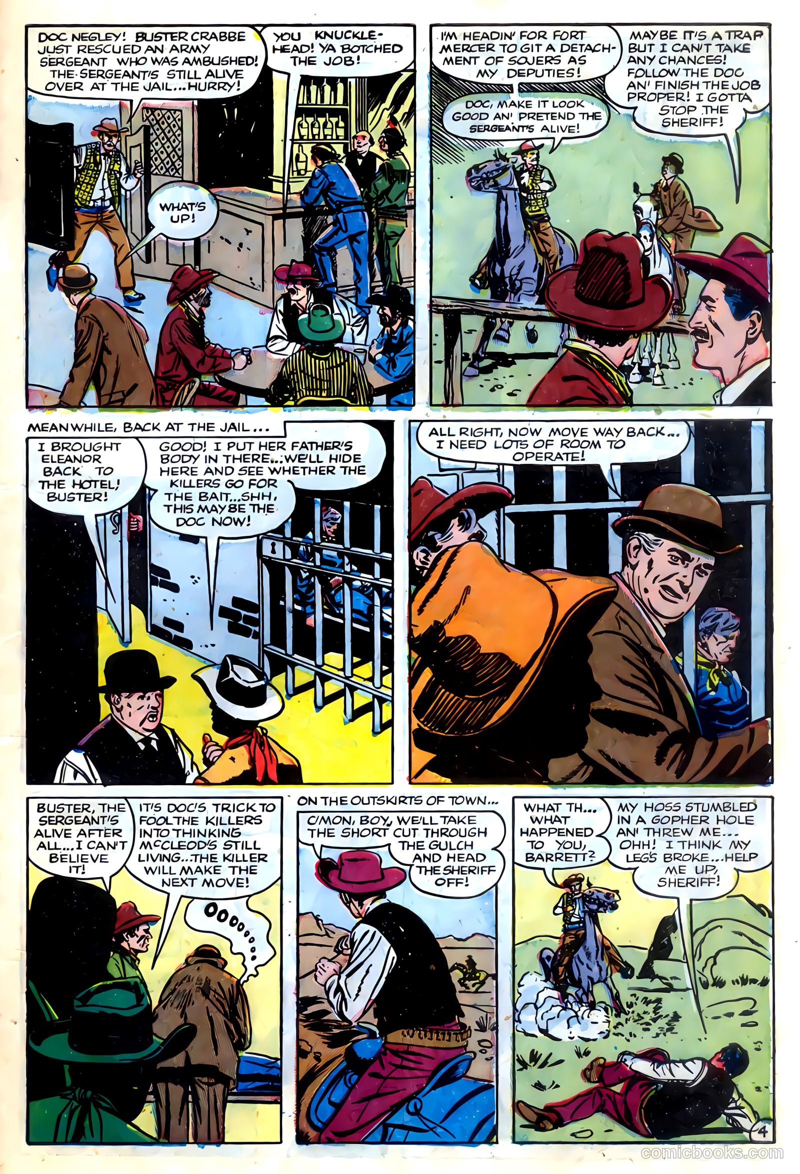 The Amazing Adventures of Buster Crabbe #4 (1955) — page 27 of 36