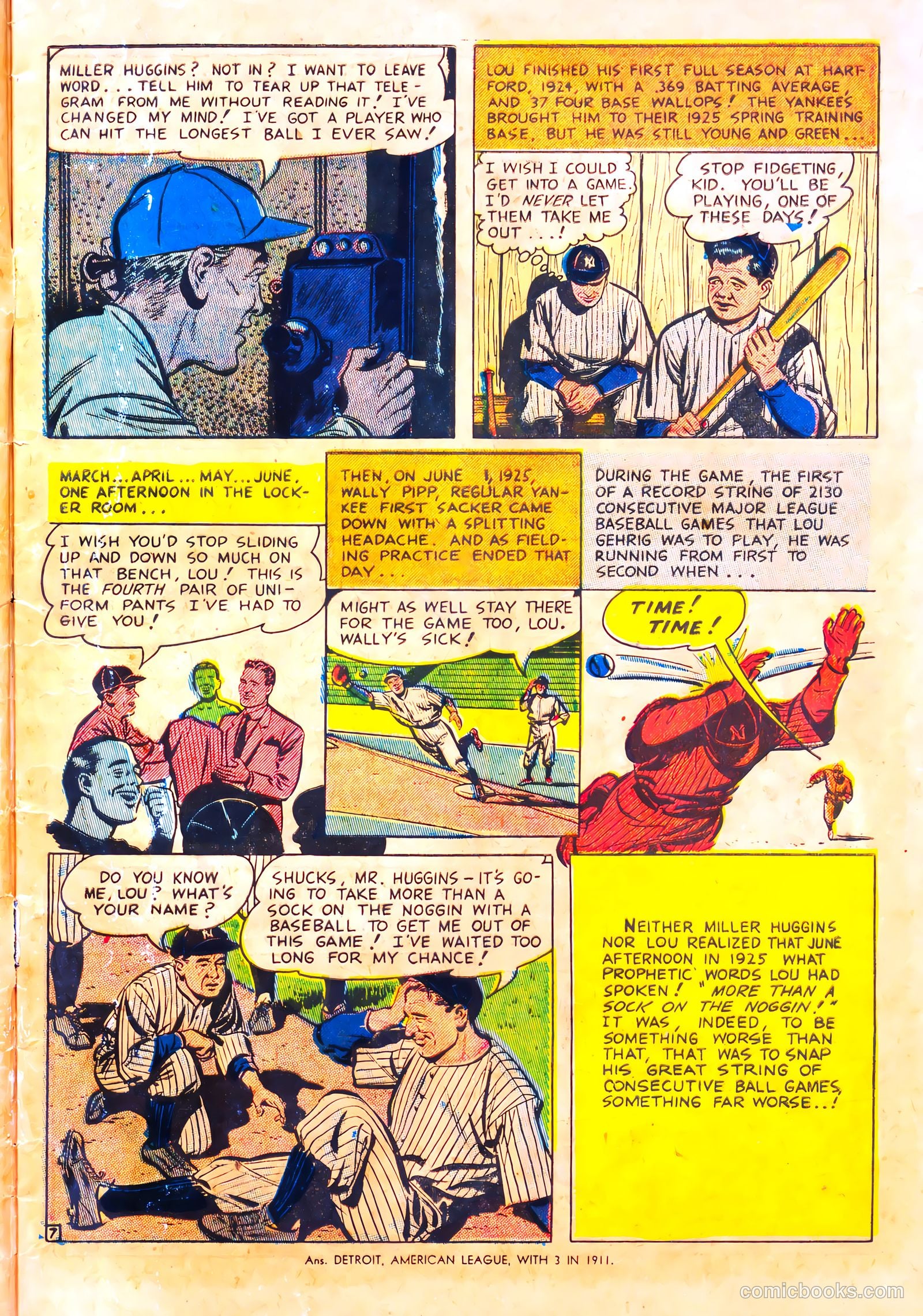 Pride of the Yankees #nn (1949) — page 9 of 36