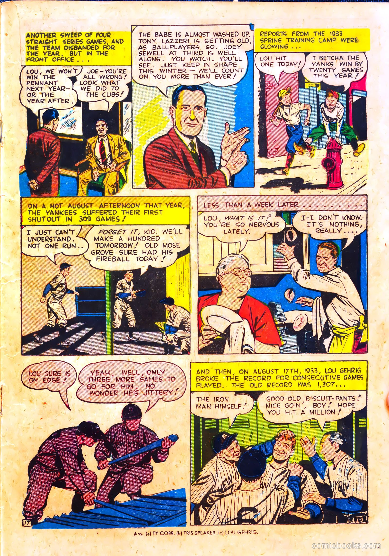 Pride of the Yankees #nn (1949) — page 19 of 36