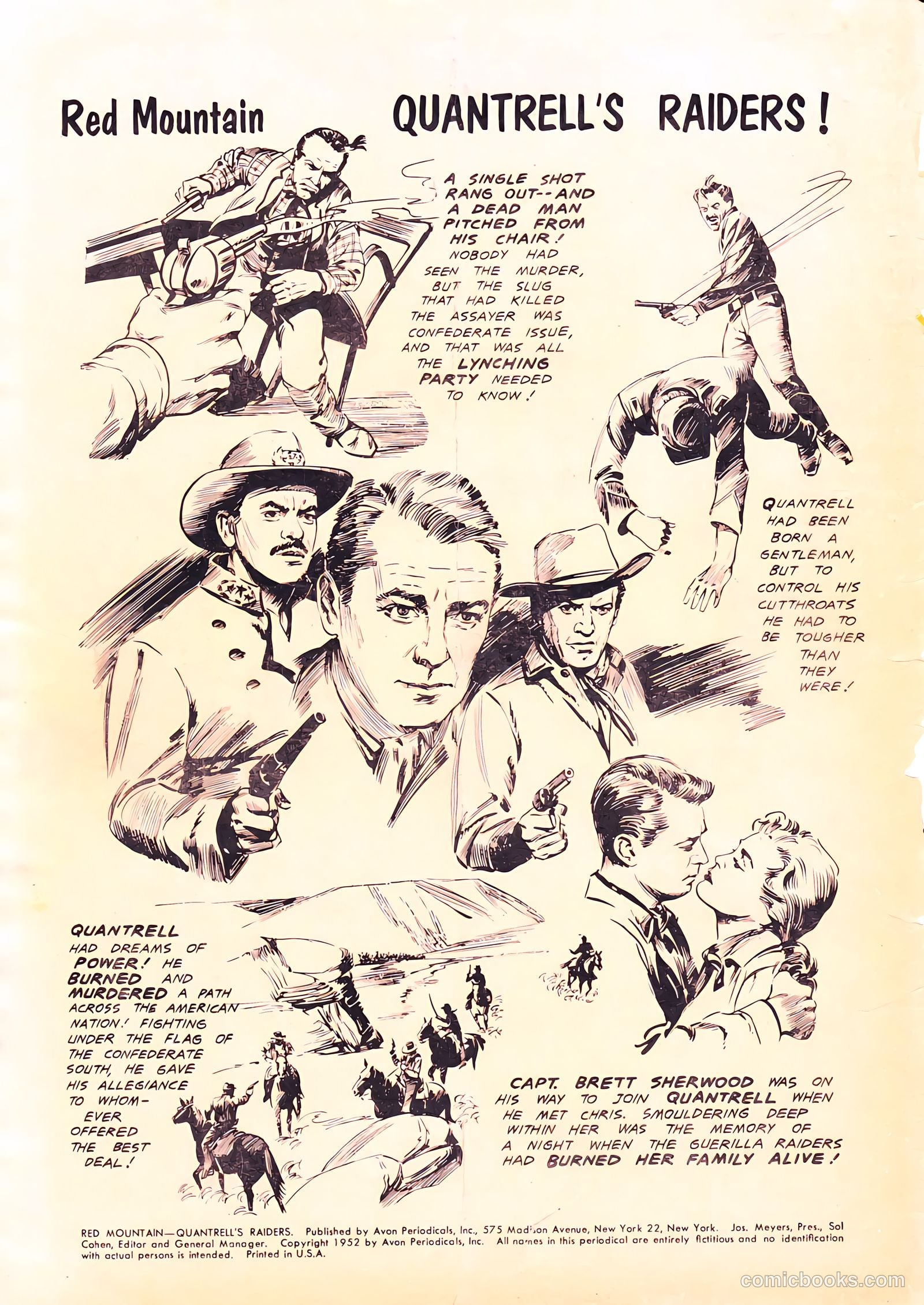 Red Mountain Featuring Quantrell's Raiders #nn (1952) — page 2 of 36