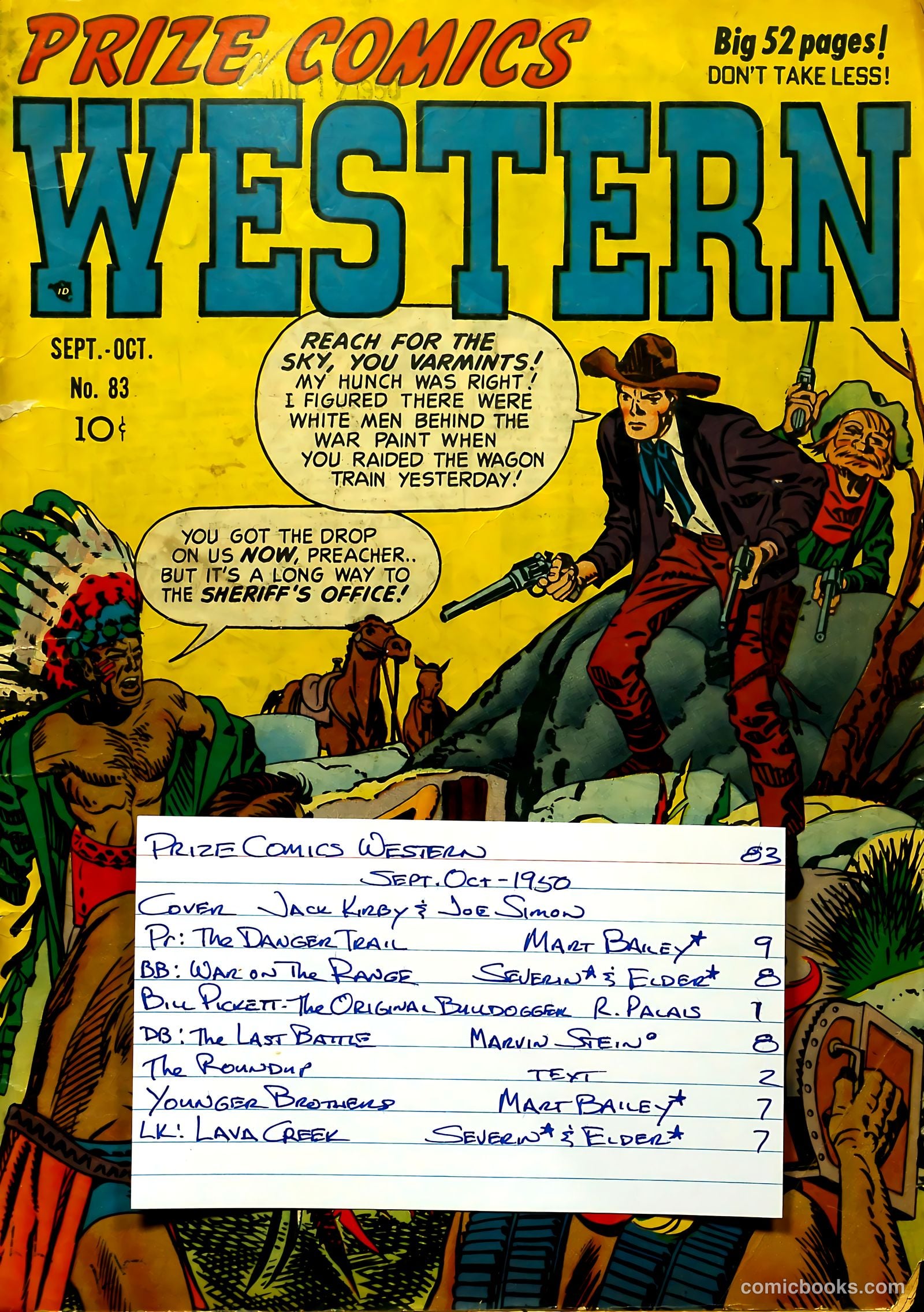 Prize Comics Western #83 (1950) — page 53 of 53