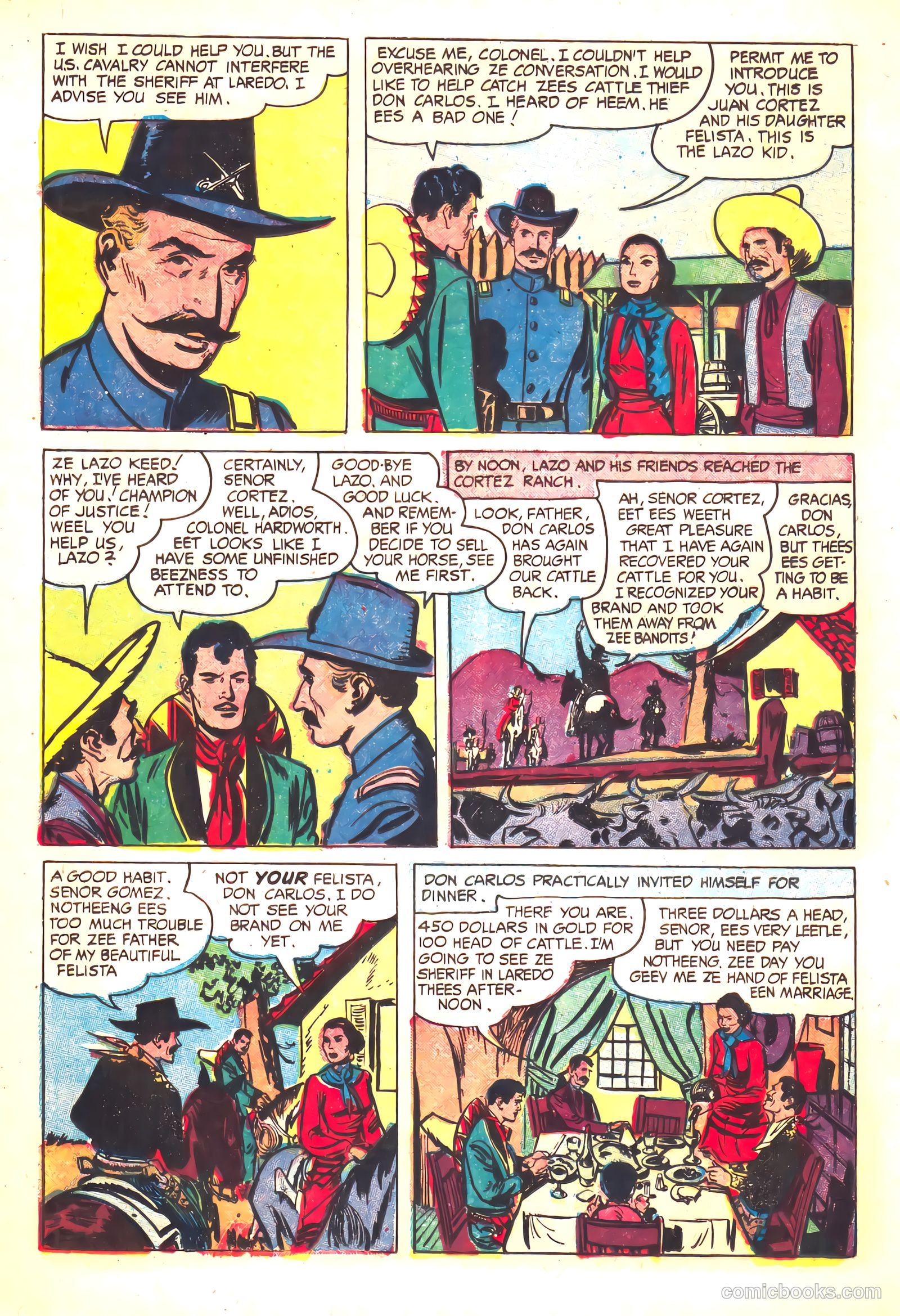 Prize Comics Western #116 (1950) — page 20 of 36