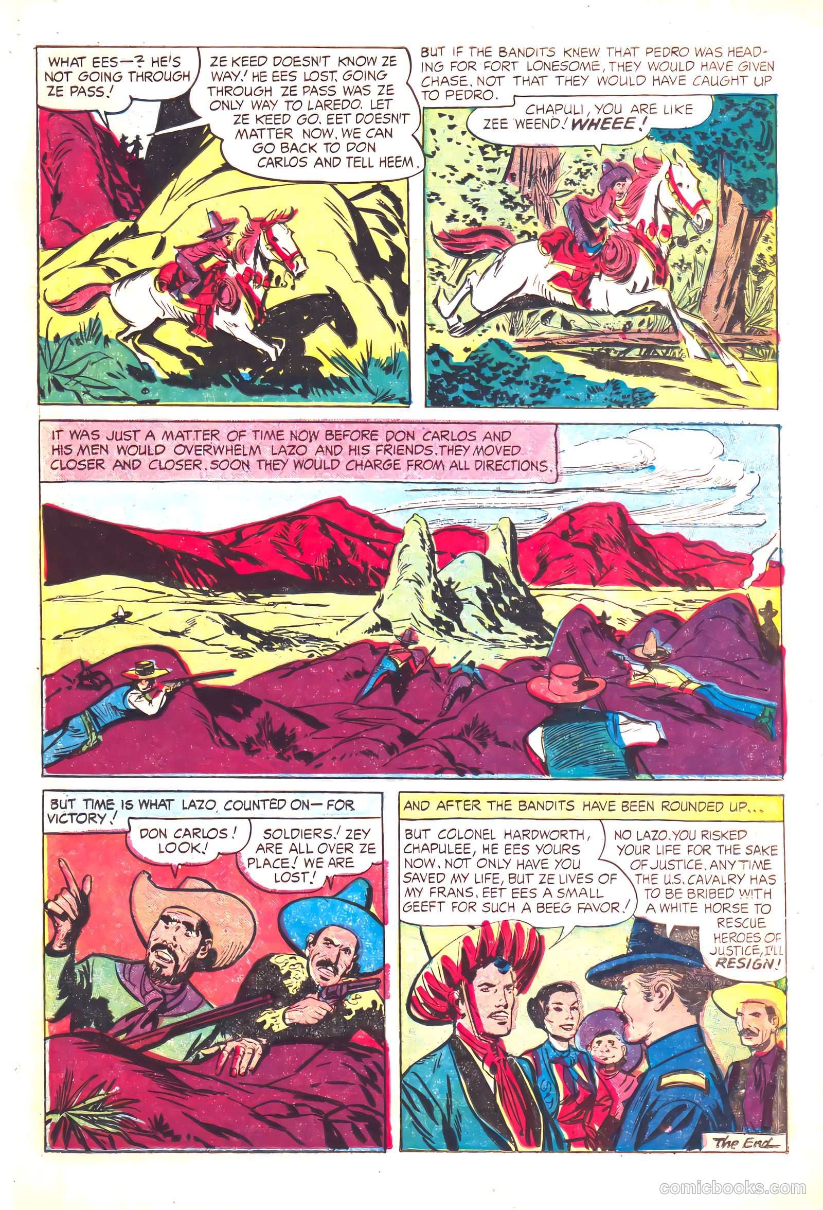 Prize Comics Western #116 (1950) — page 23 of 36